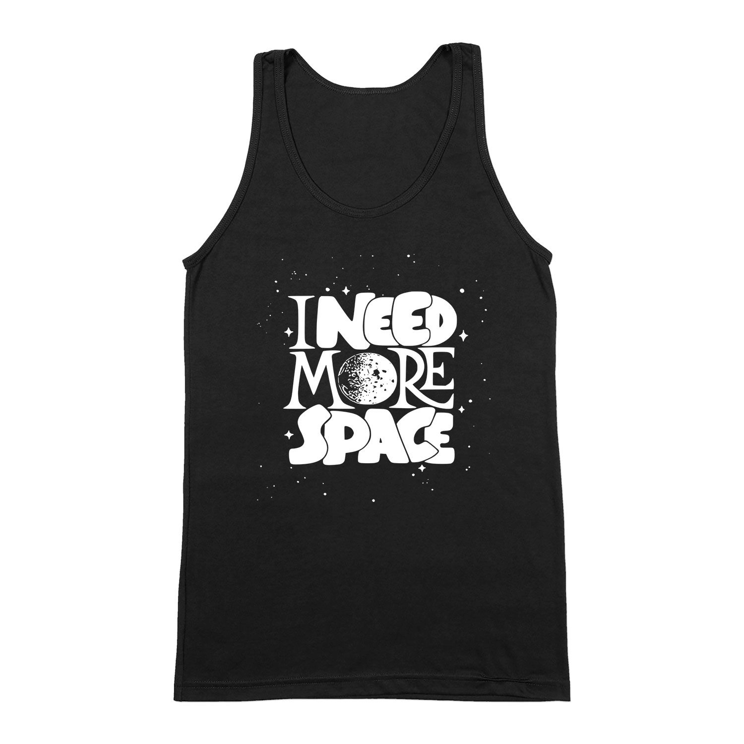 i need more space Fekete Férfi Trikó