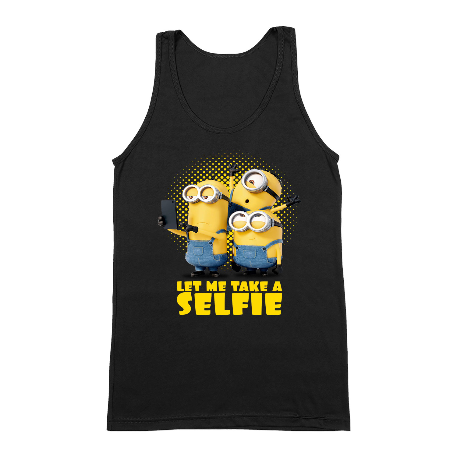 minions minyonok mel bob Fekete Férfi Trikó