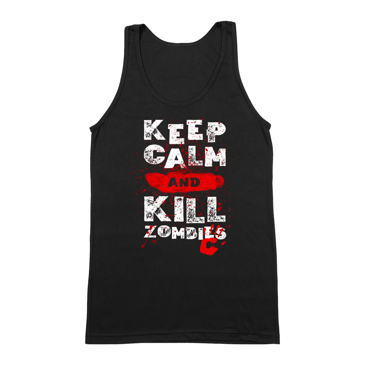 zombi zombis zombie humor kill Fekete Férfi Trikó