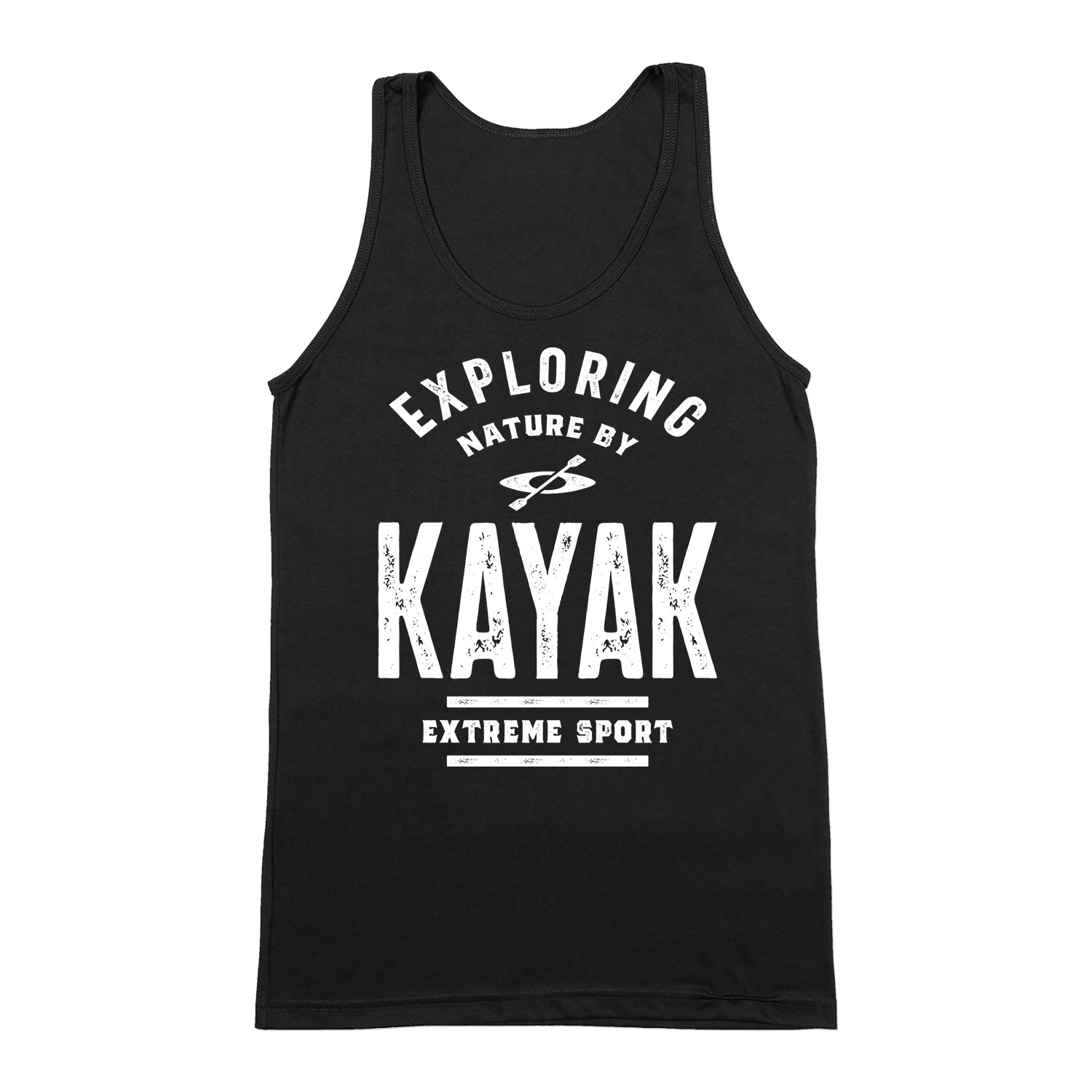 kajak kenu kayak Fekete Férfi Trikó