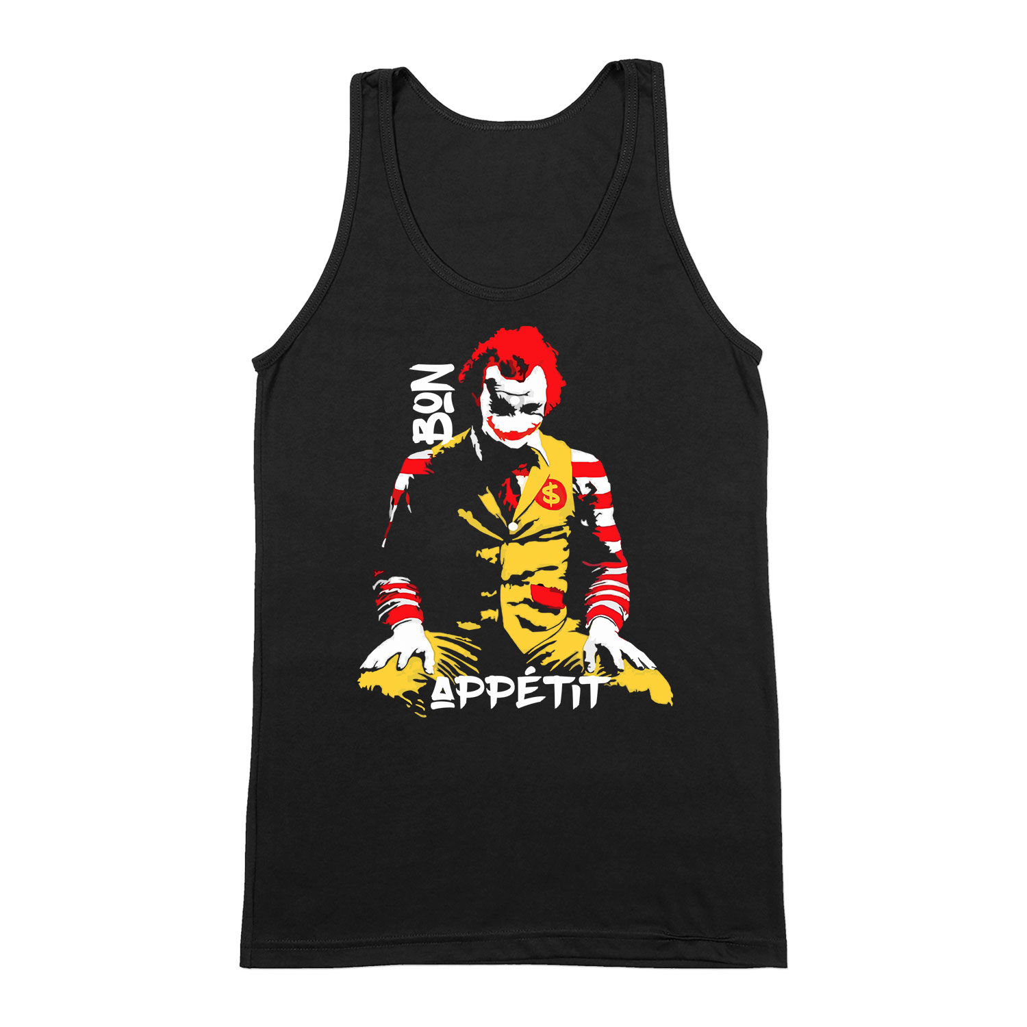 ronald mcdonald joker Fekete Férfi Trikó