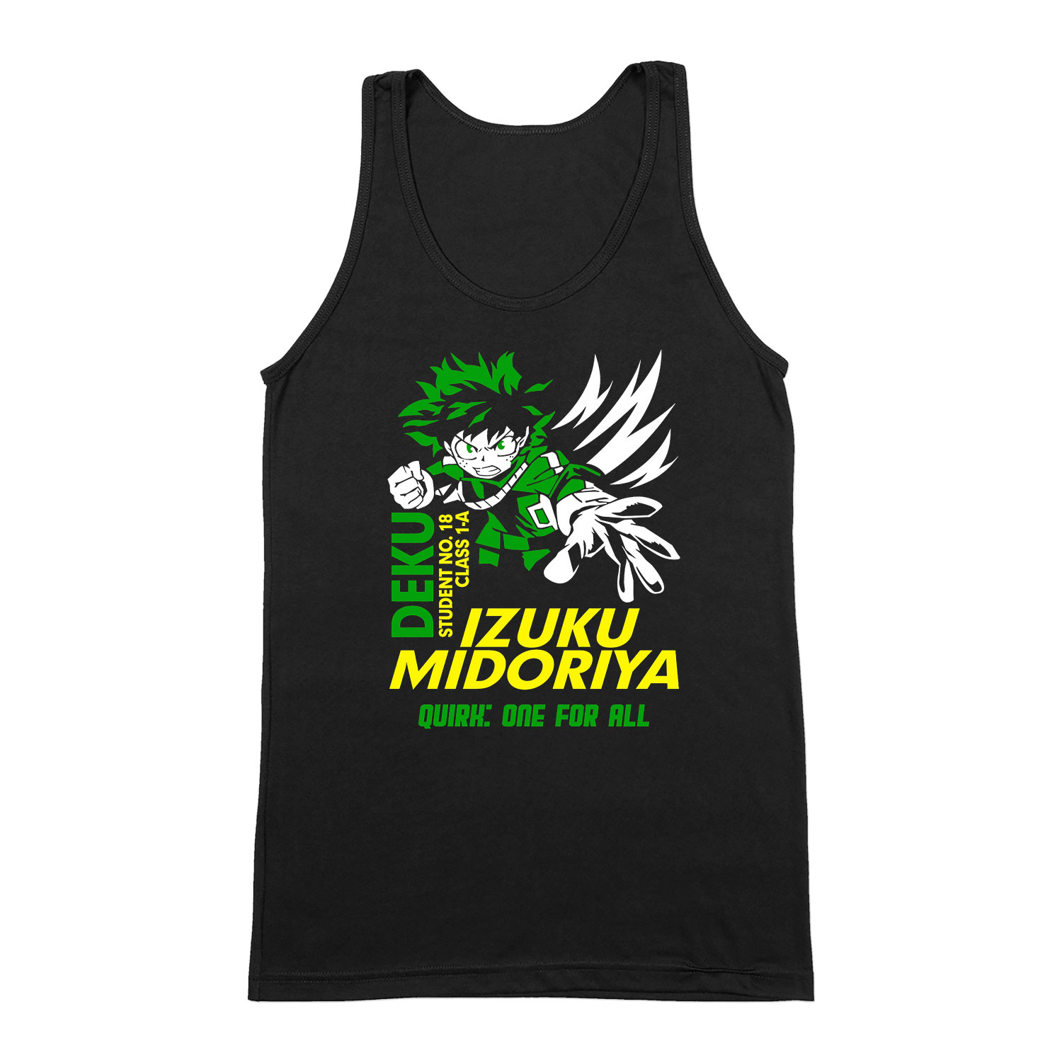 midoriya my hero academia hősakadémia Fekete Férfi Trikó