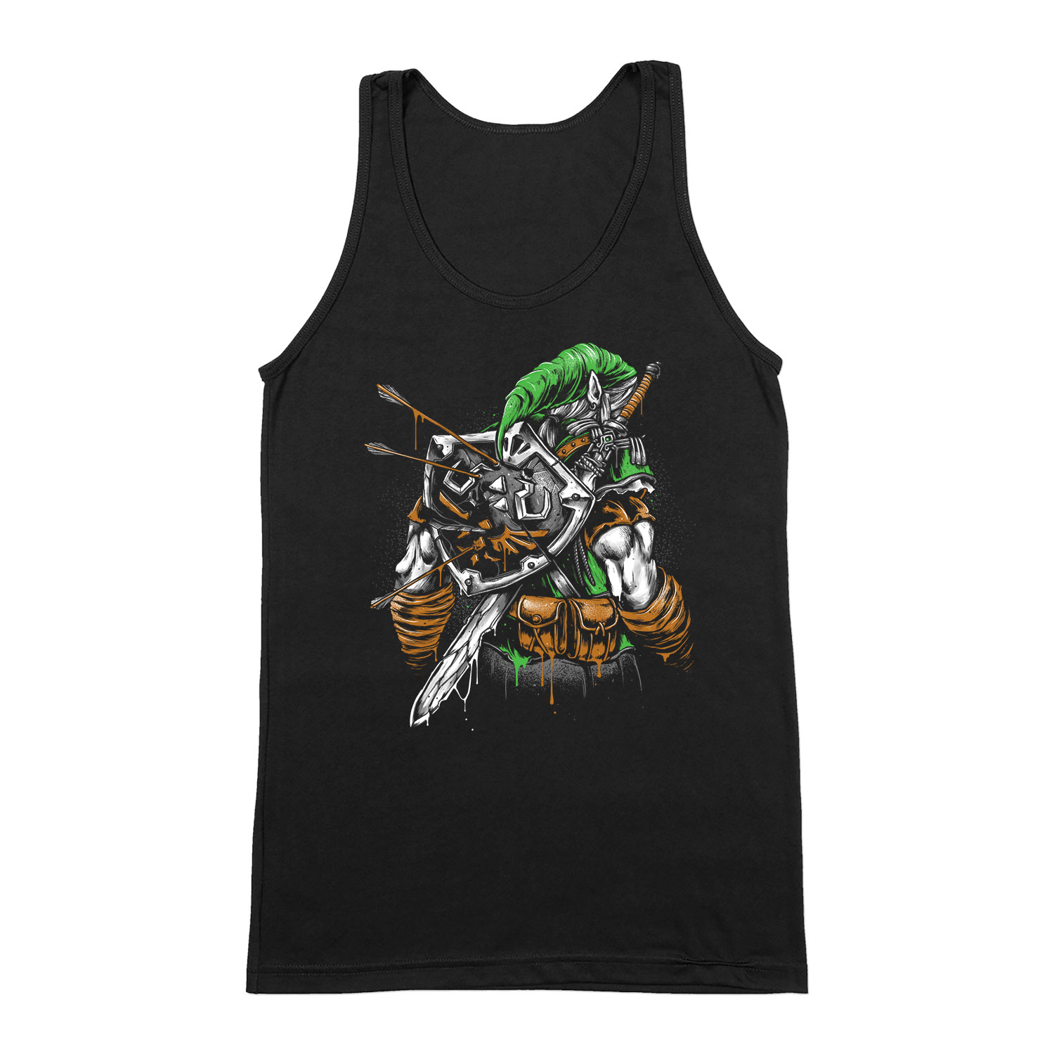 Zelda link Fekete Férfi Trikó