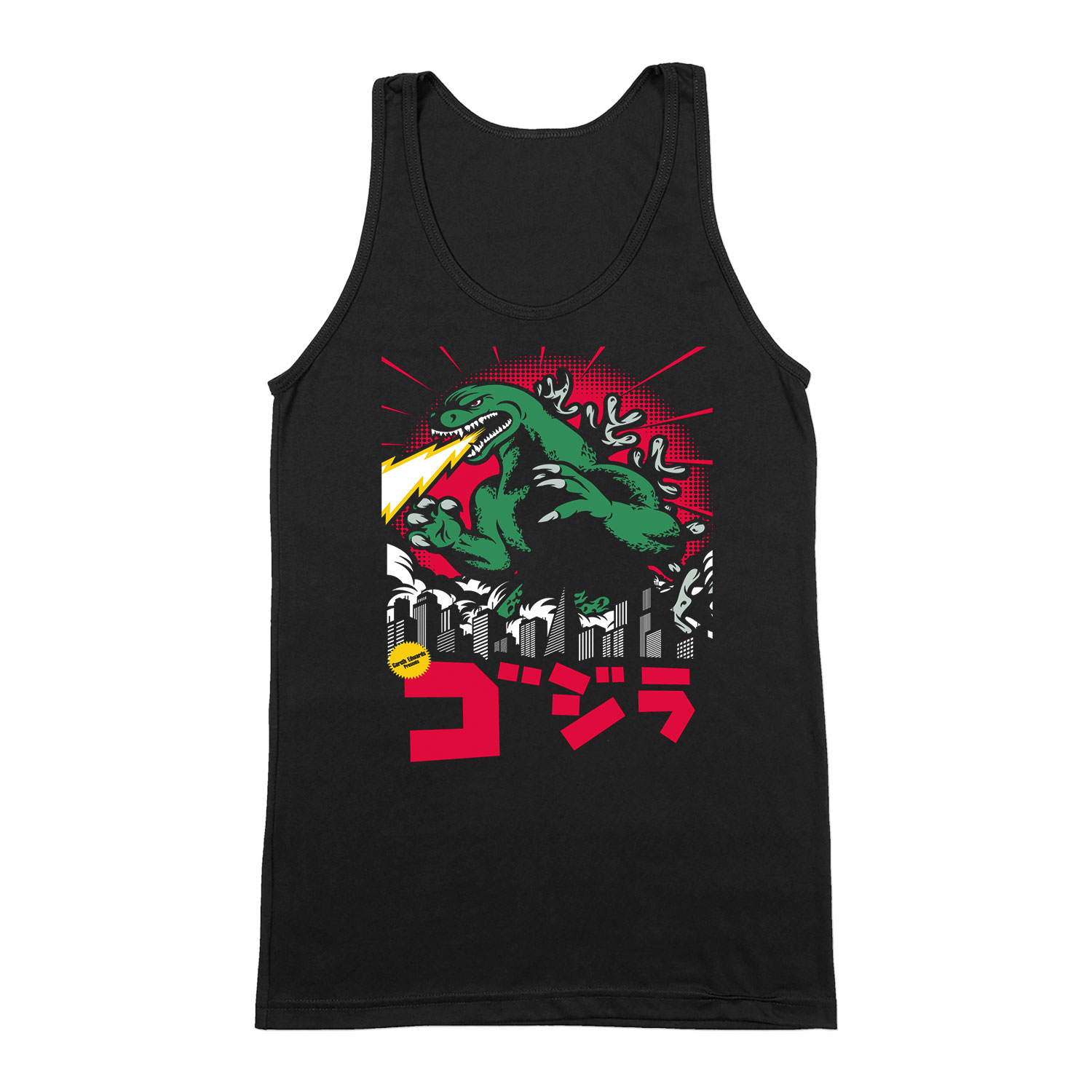 godzilla Fekete Férfi Trikó