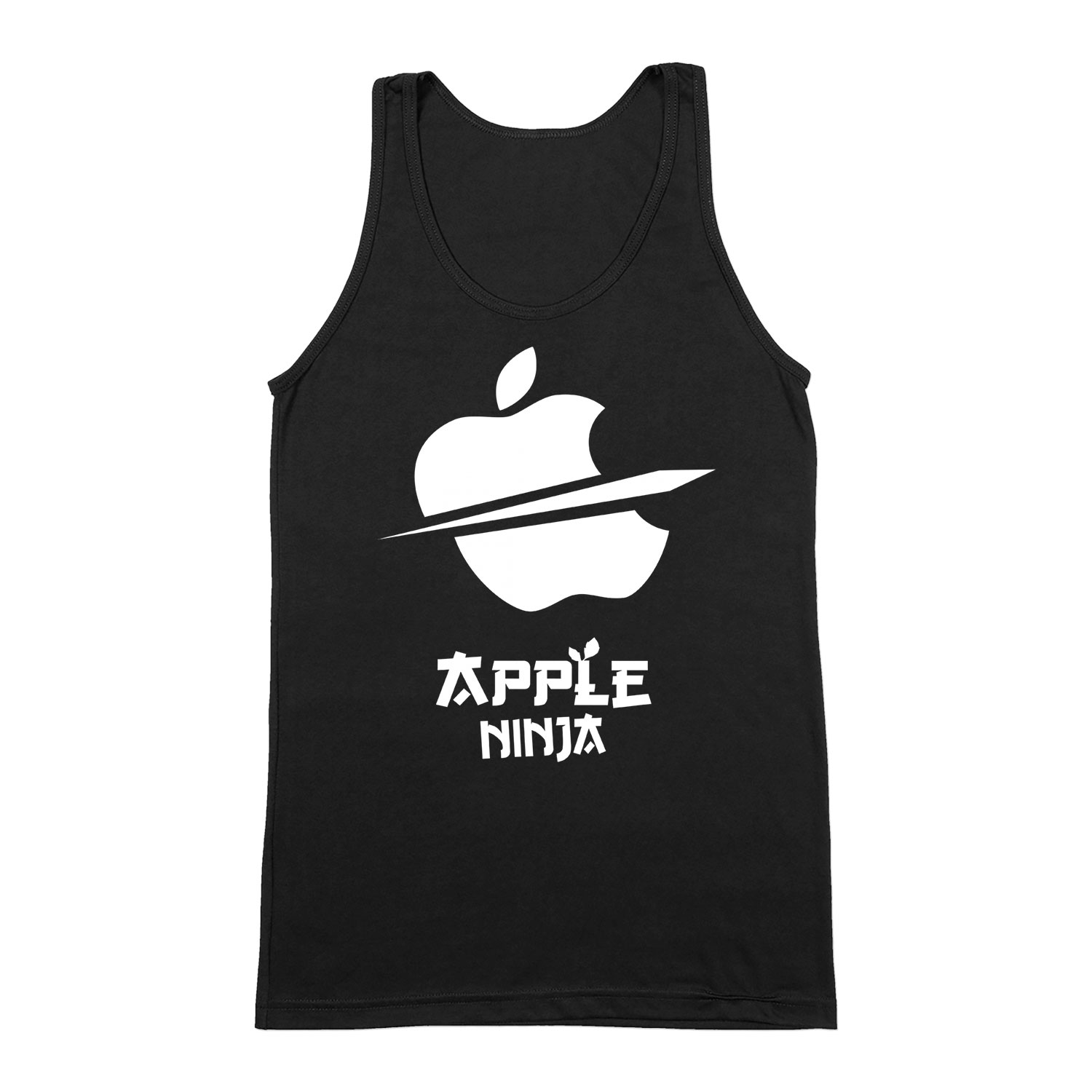 apple ninja Fekete Férfi Trikó