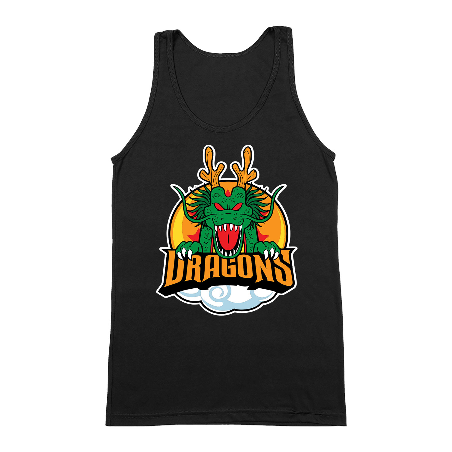 Dragons dragon ball shenlong Fekete Férfi Trikó