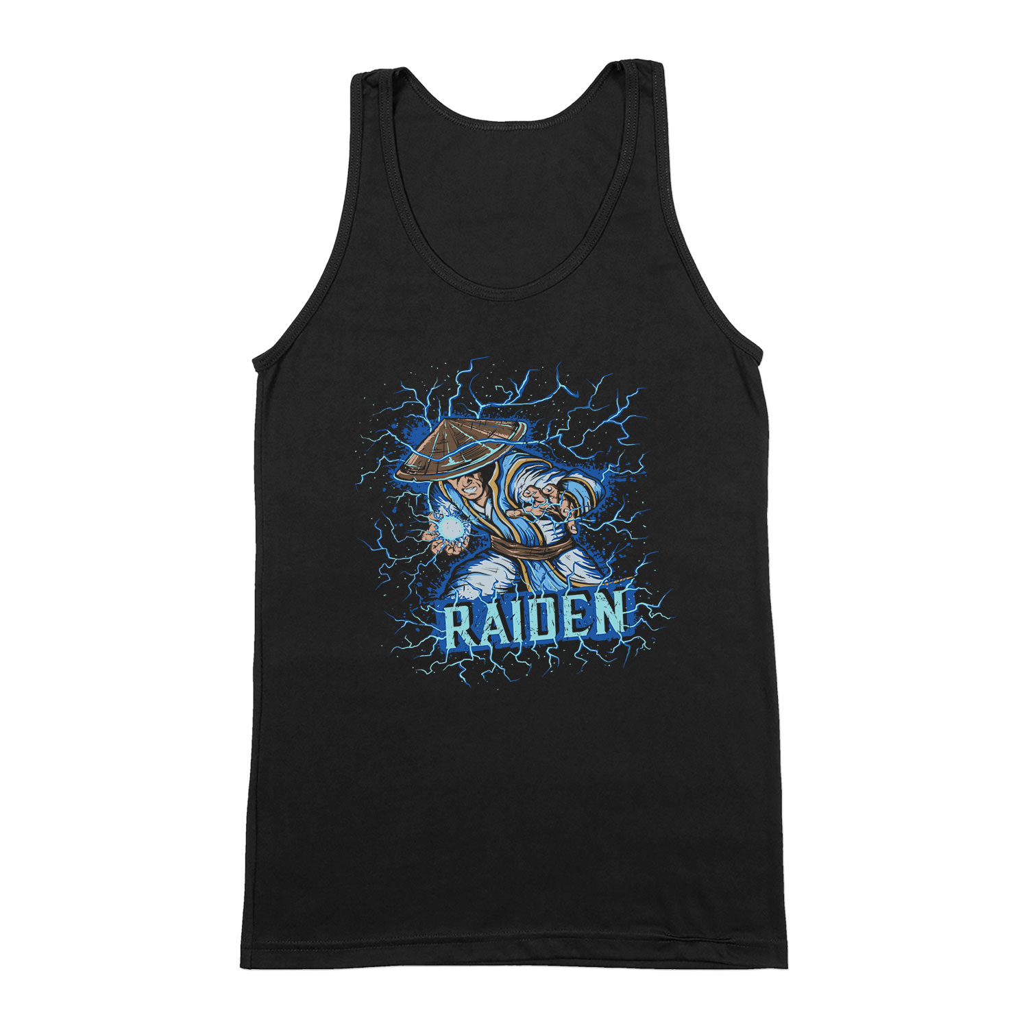 raiden mortal kombat Fekete Férfi Trikó
