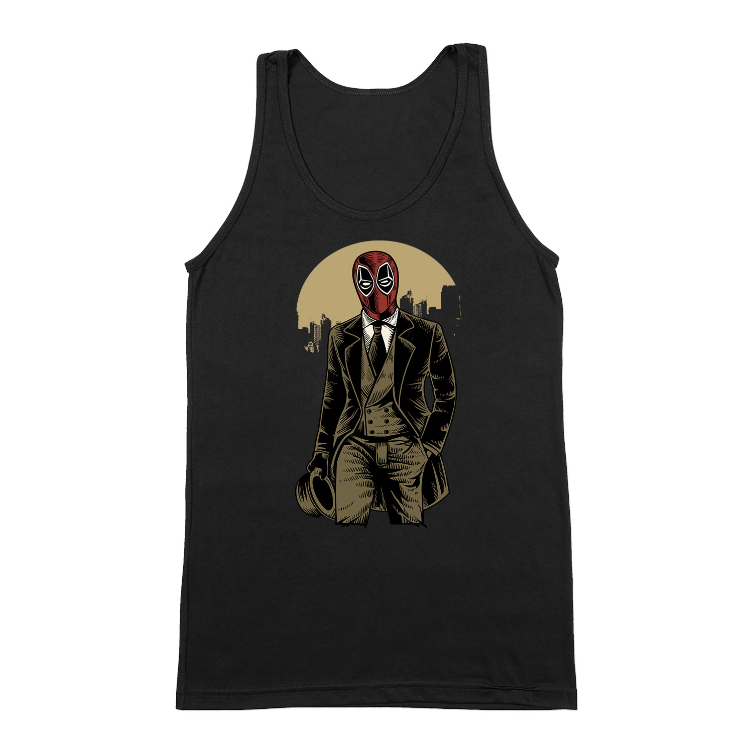 deadpool Fekete Férfi Trikó