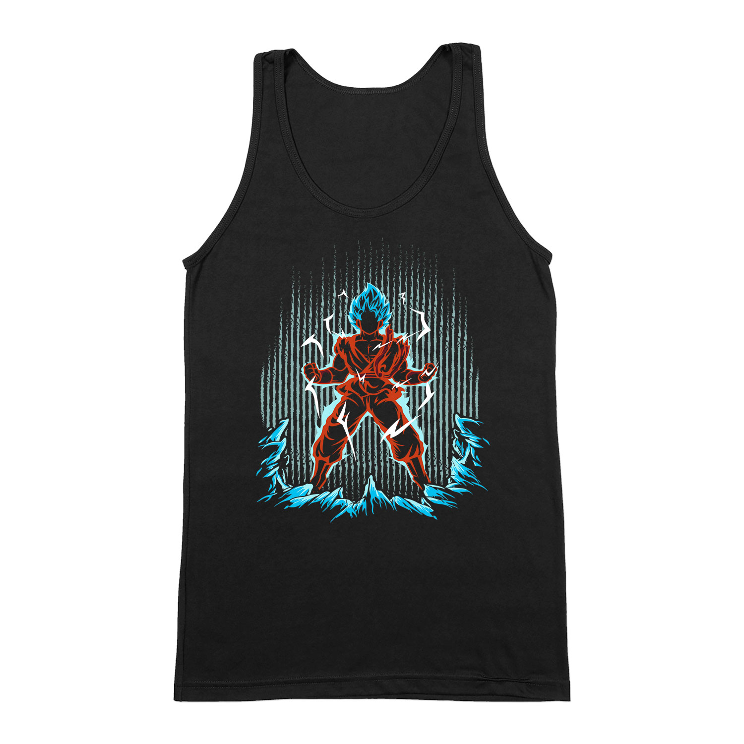 son goku dragon ball Fekete Férfi Trikó