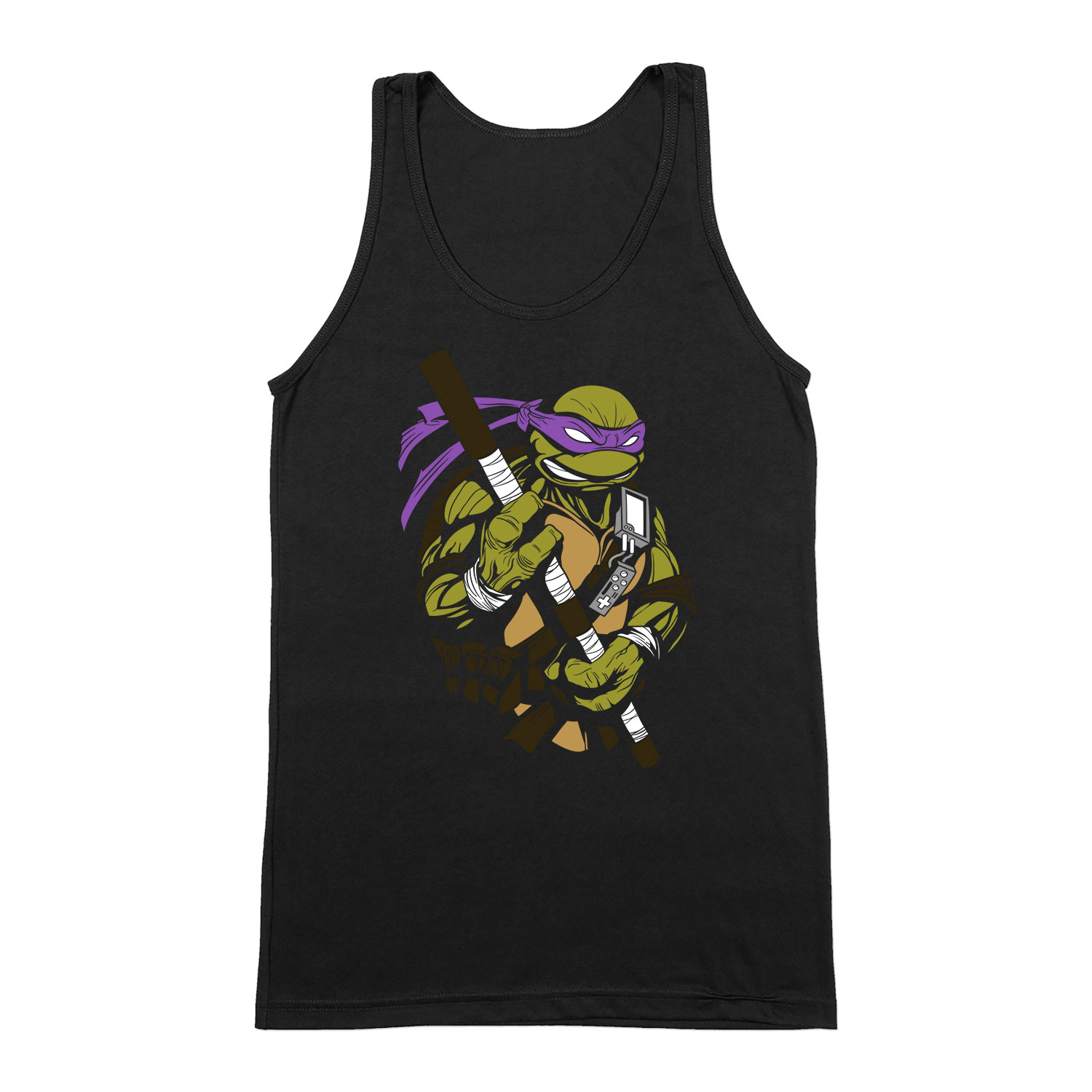 donatello tini ninja teknőcök tmnt Fekete Férfi Trikó