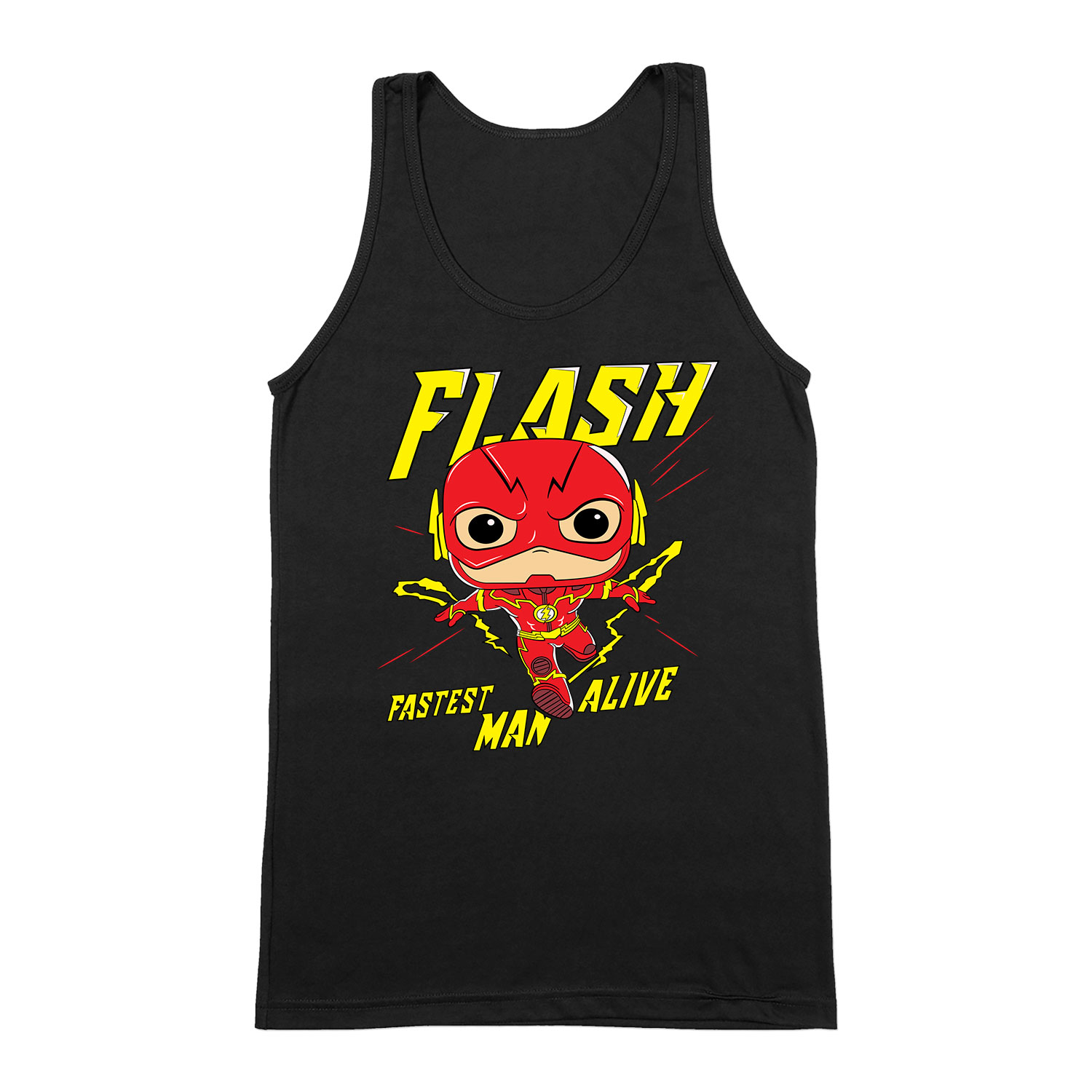 chibi flash Fekete Férfi Trikó