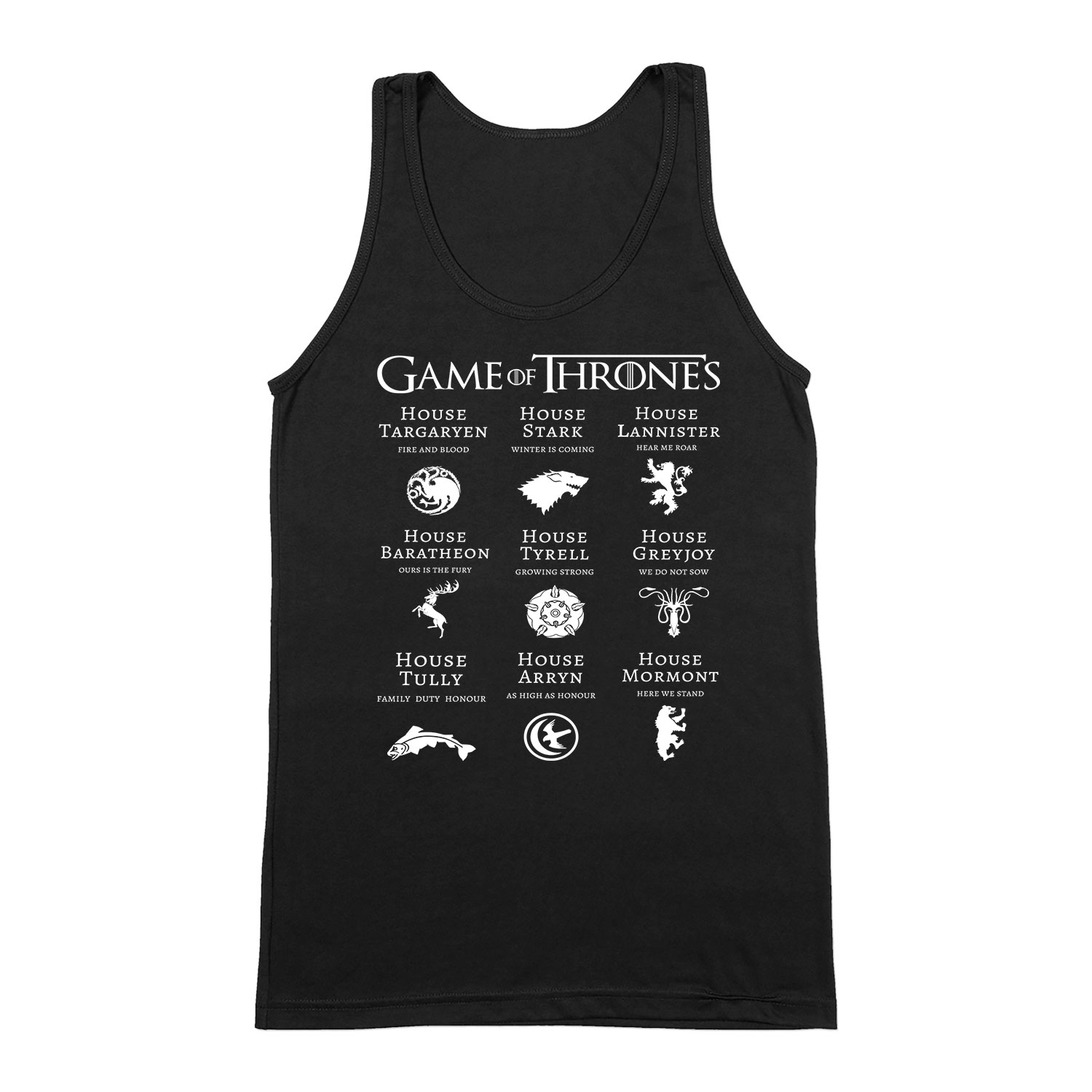 trónok harca game of thrones Fekete Férfi Trikó