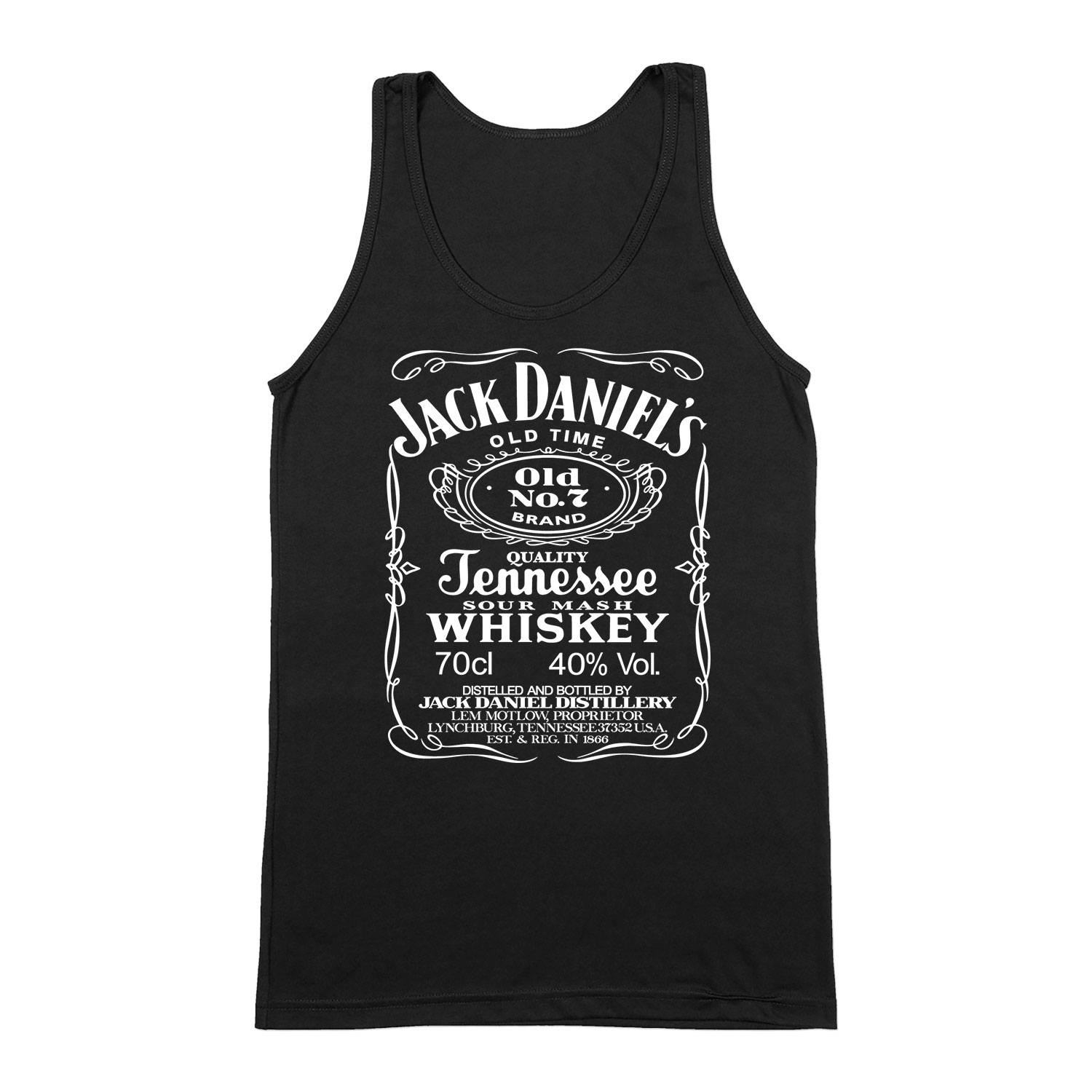 jack daniels jack daniel's Fekete Férfi Trikó