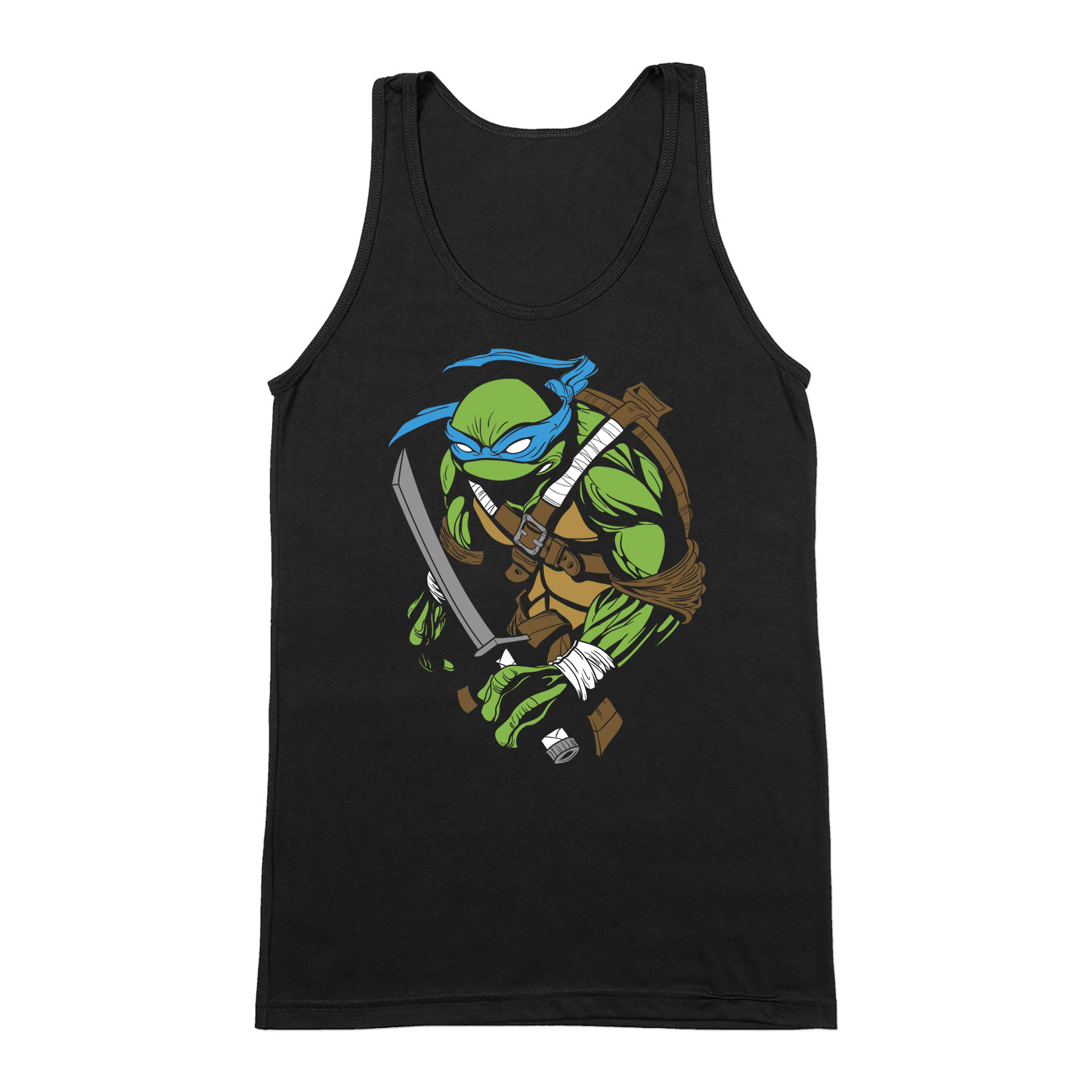 leonardo tini ninja teknőcök tmnt Fekete Férfi Trikó