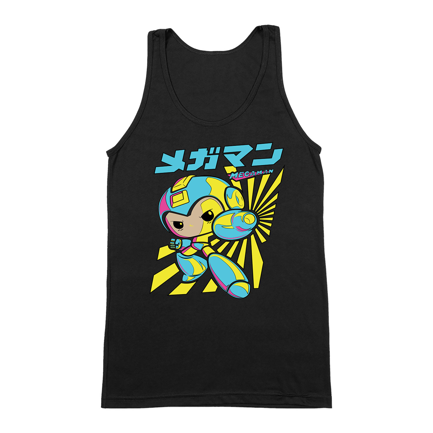 megaman Fekete Férfi Trikó