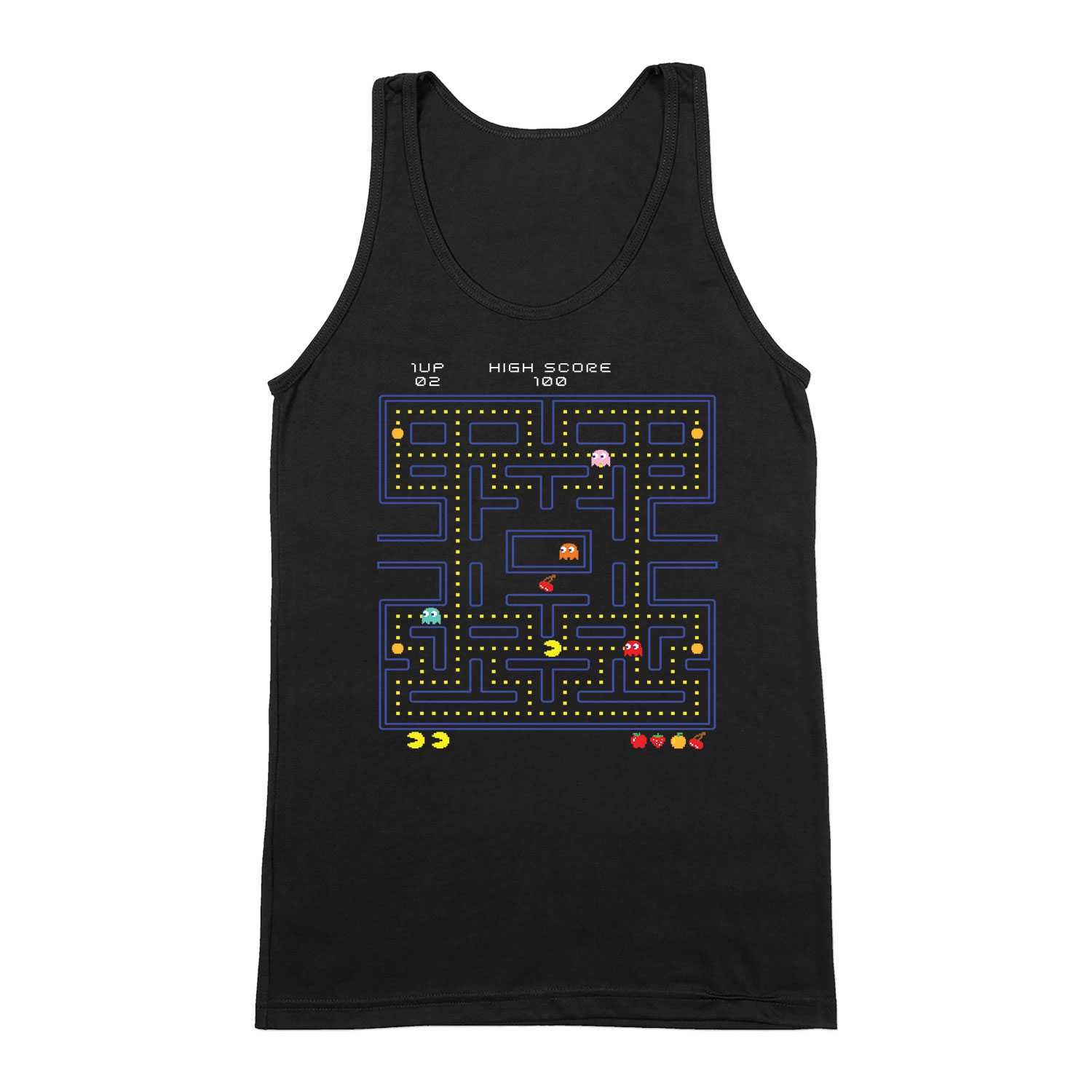 pac man Fekete Férfi Trikó