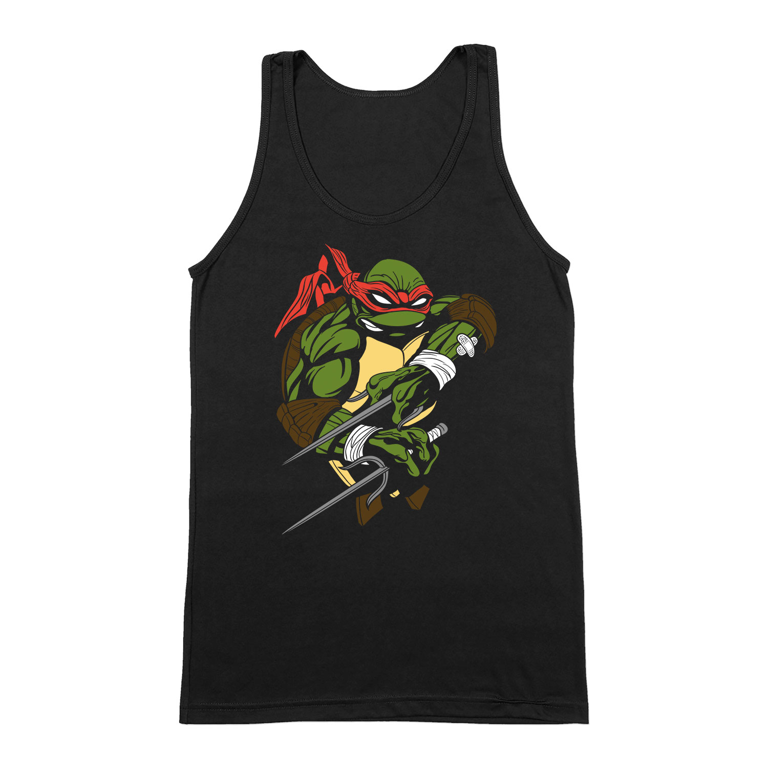 Raffaello tini ninja teknőcök tmnt Fekete Férfi Trikó