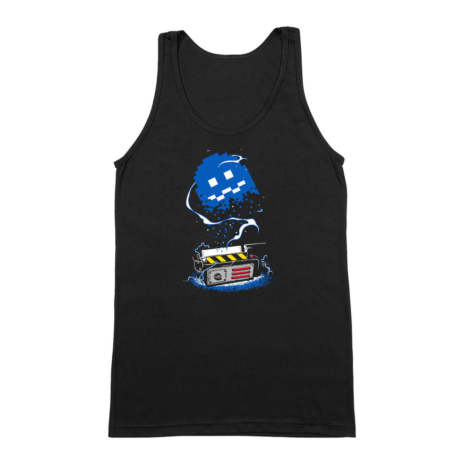 pac man ghost busters humor Fekete Férfi Trikó
