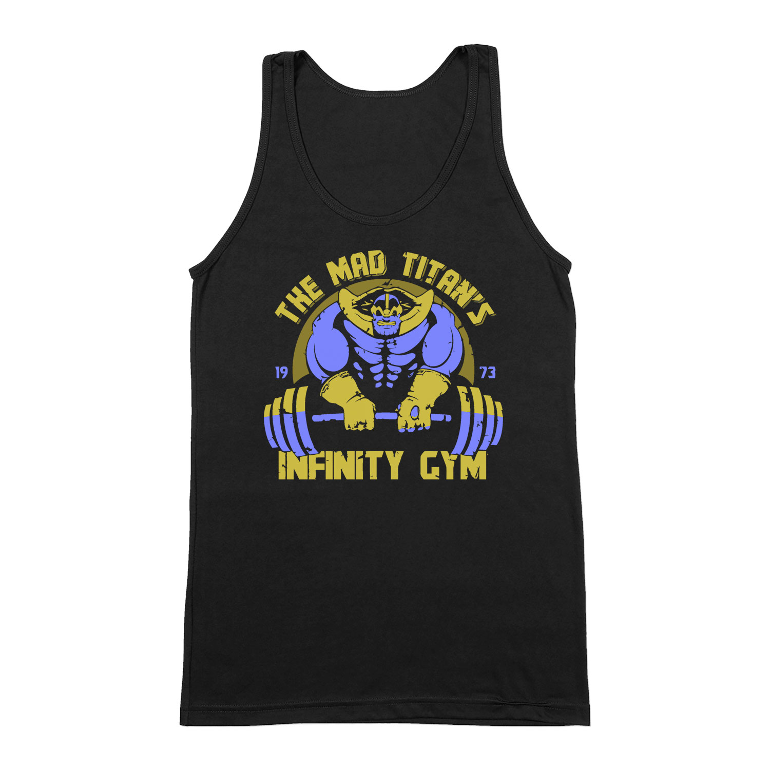 edzés kondi gym thanos Fekete Férfi Trikó