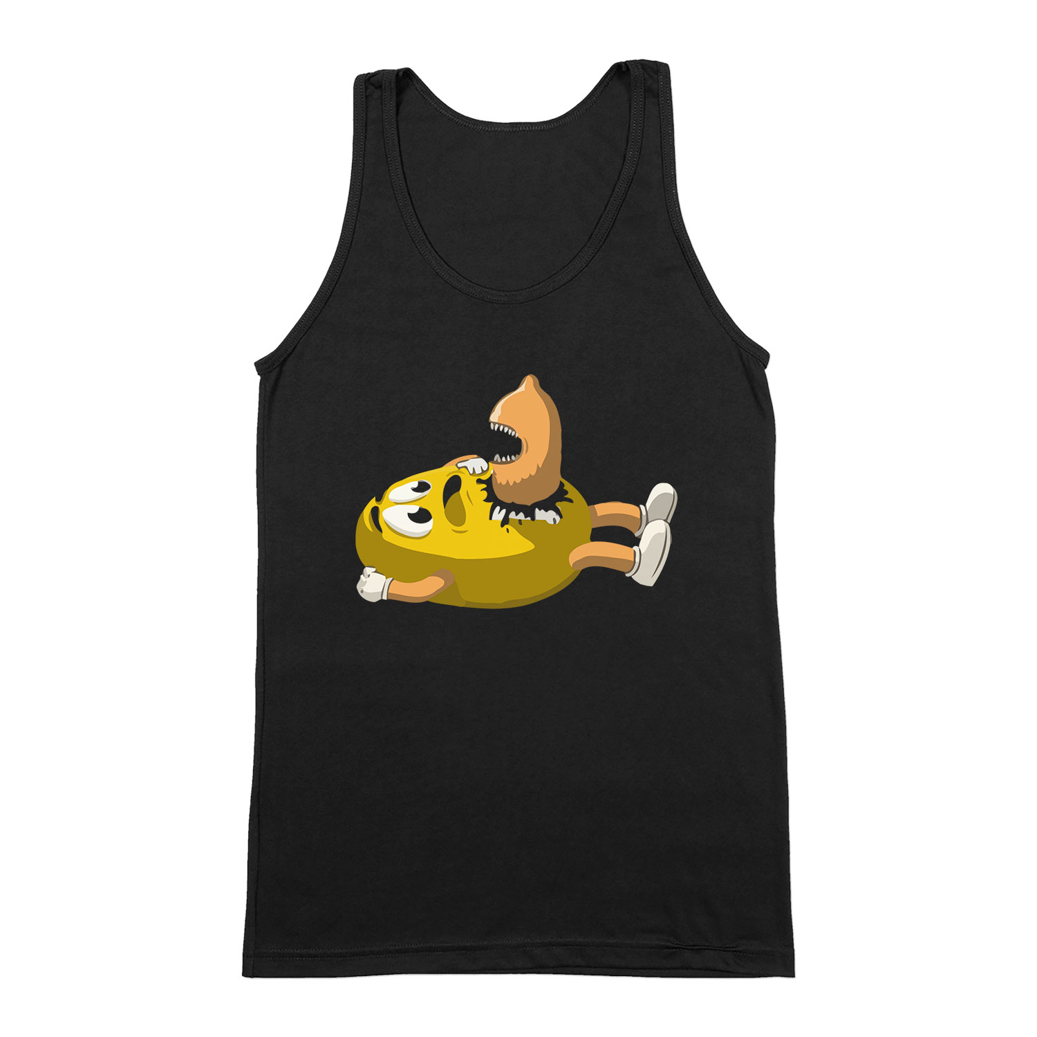 m and m mm alien Fekete Férfi Trikó