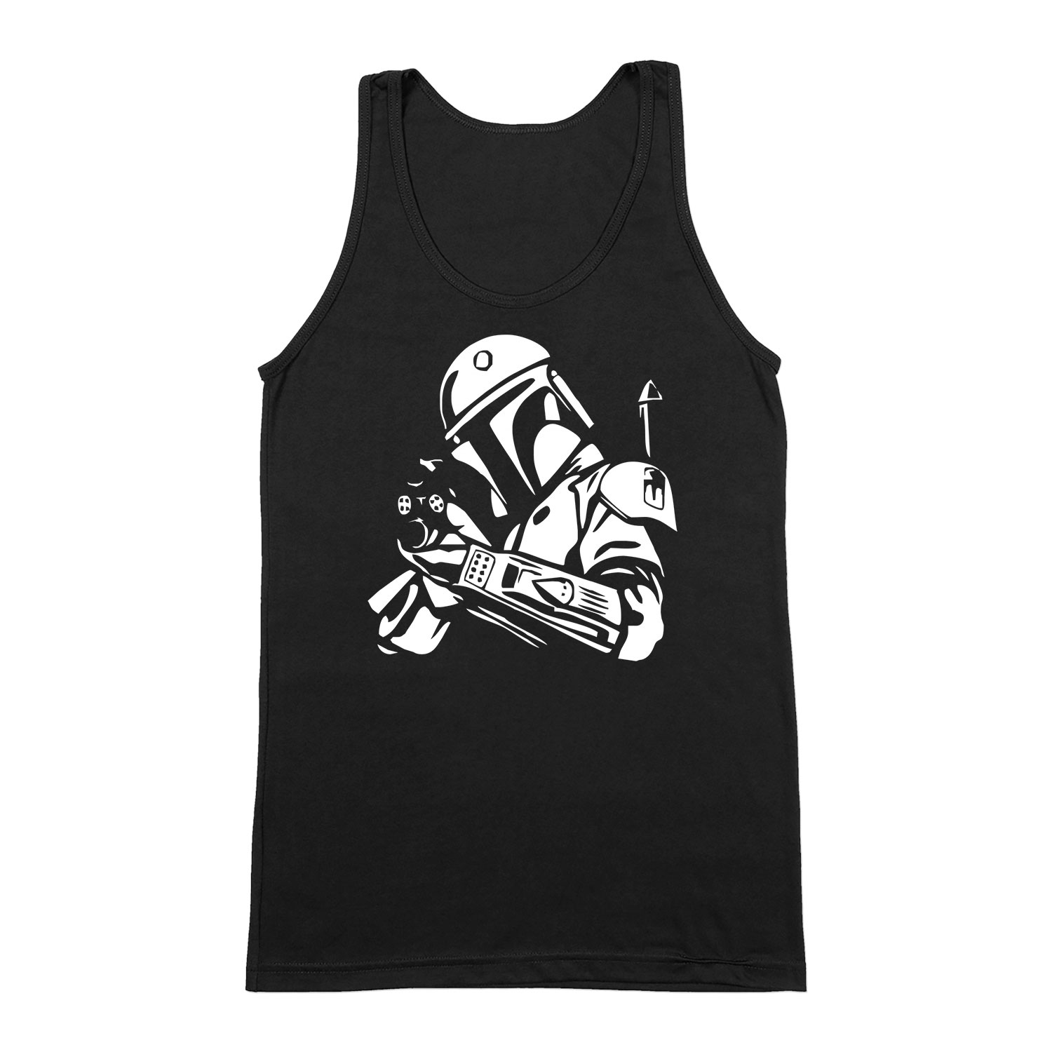 boba fett star wars Fekete Férfi Trikó