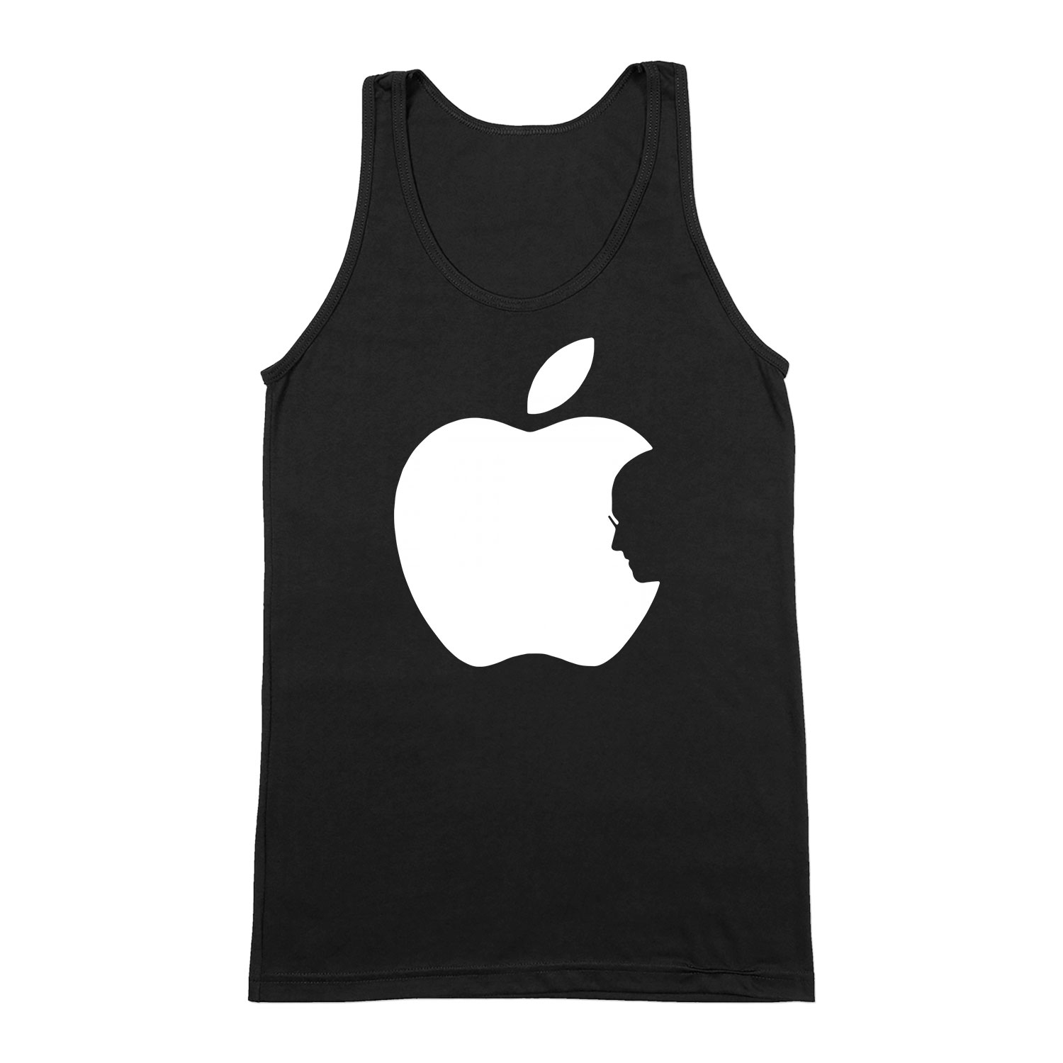 apple iphone steve jobs Fekete Férfi Trikó