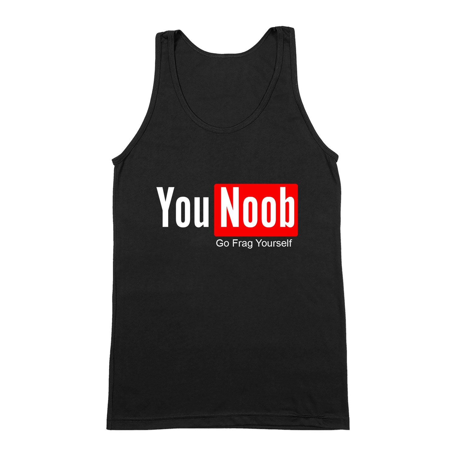 you noob youtube Fekete Férfi Trikó