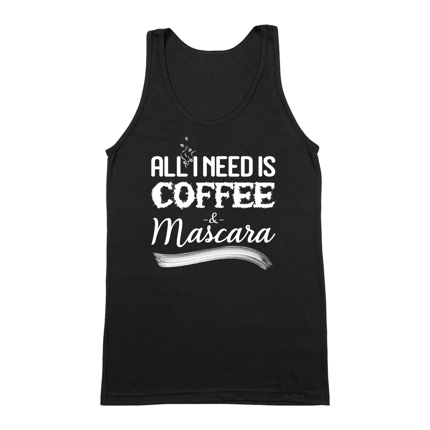 kávé mascara coffee Fekete Férfi Trikó
