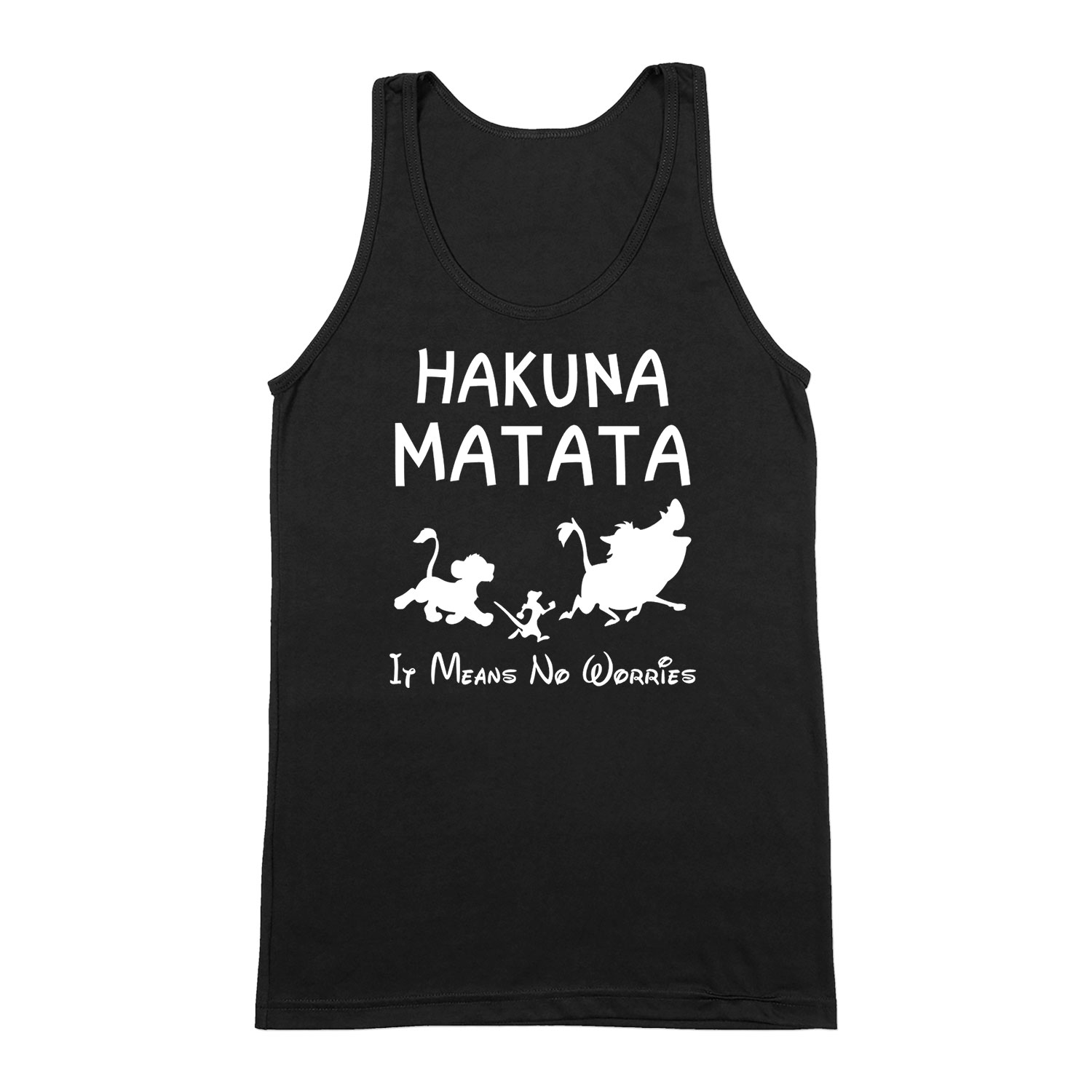 hakuna matata az oroszlánkirály Fekete Férfi Trikó