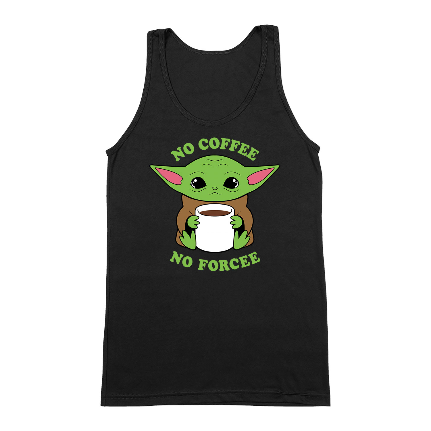 baba yoda baby yoda mandalorian Fekete Férfi Trikó