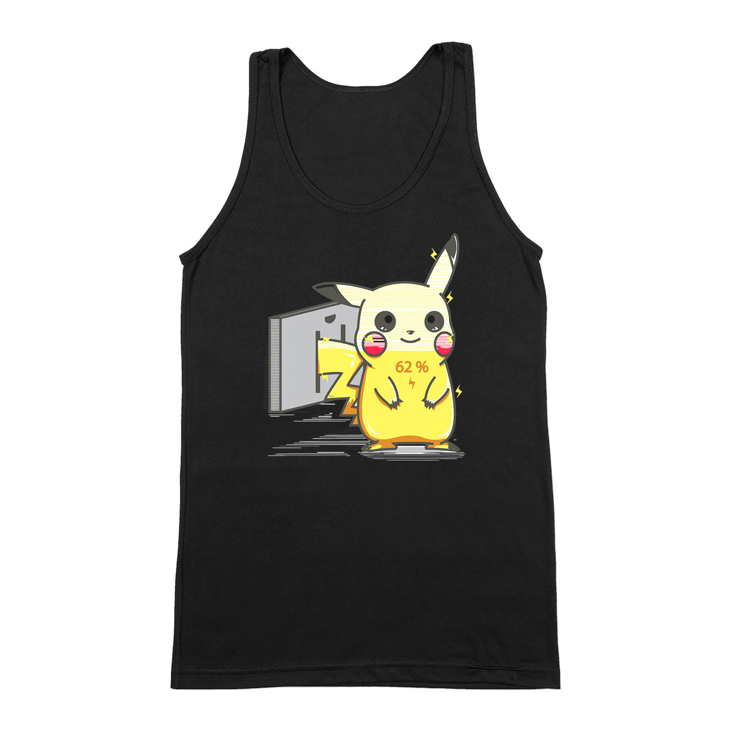 pikachu pokmon töltés Fekete Férfi Trikó