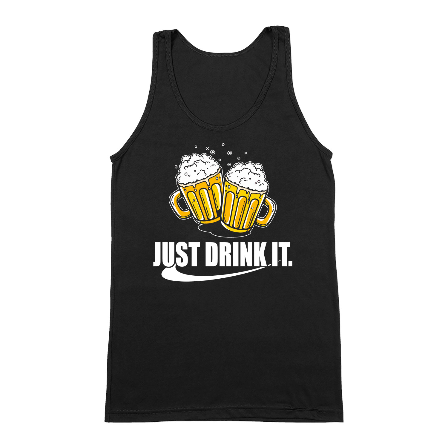 just drink it sör alkohol Fekete Férfi Trikó