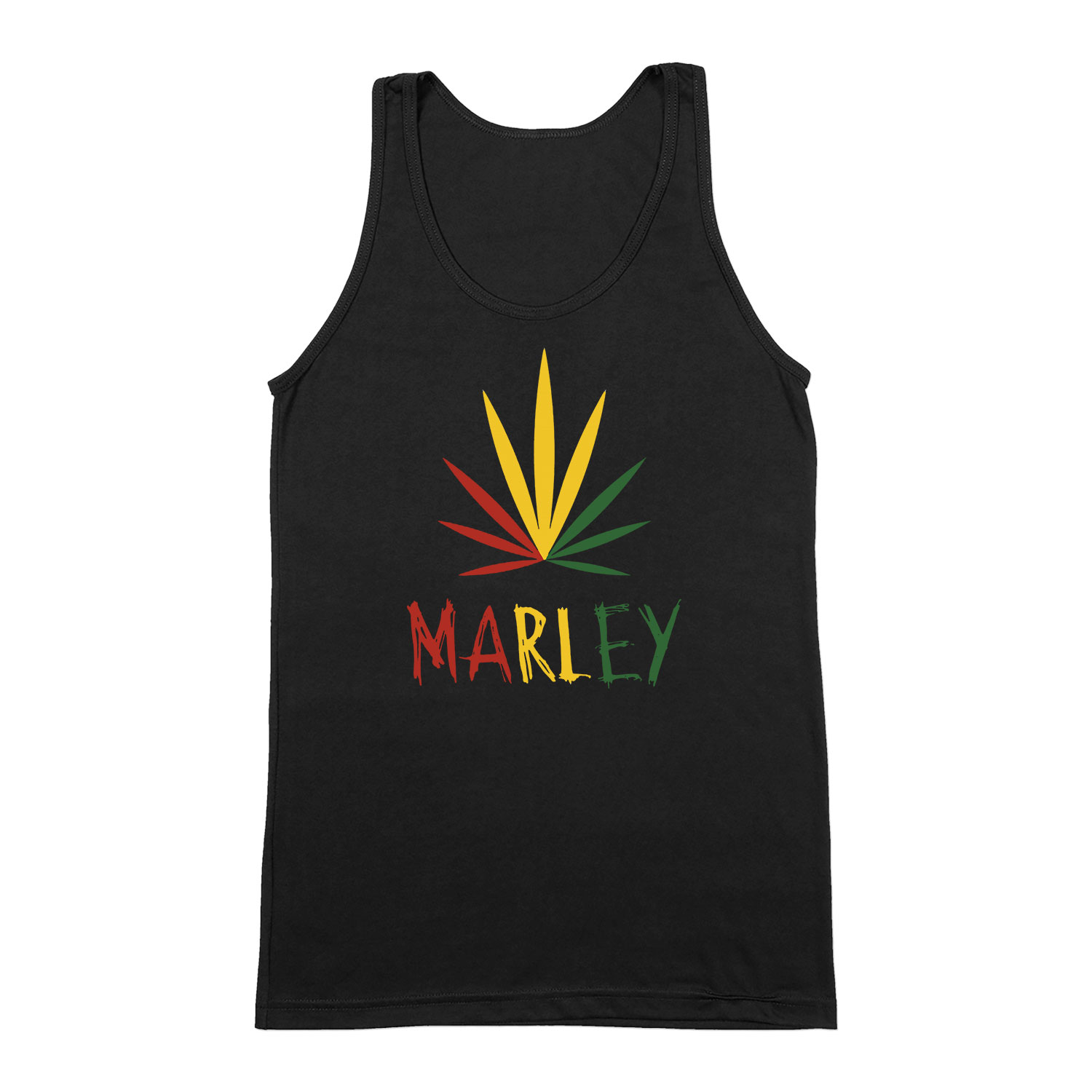 bob marley kanabisz cannabis Fekete Férfi Trikó