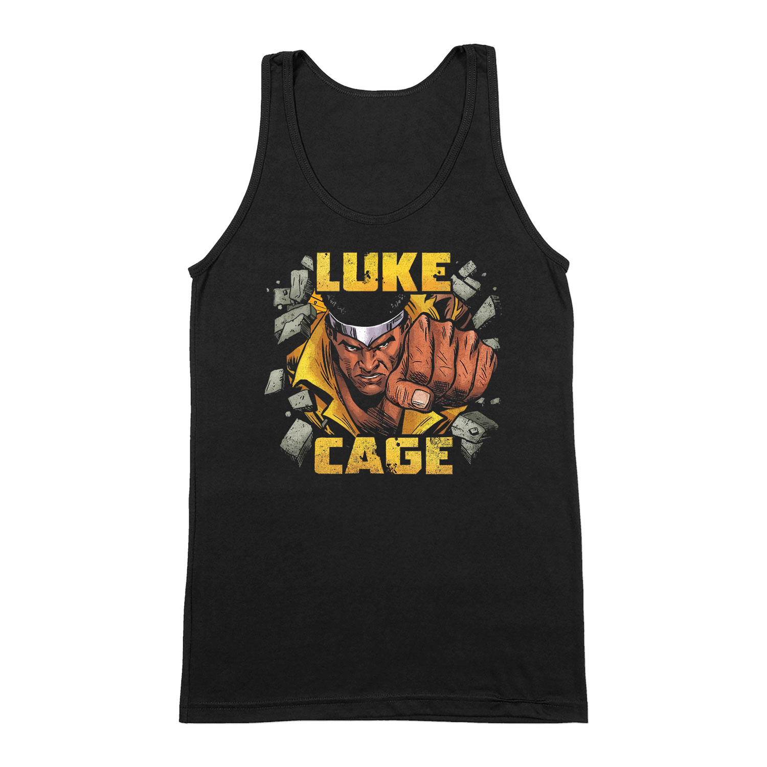luke cage Fekete Férfi Trikó