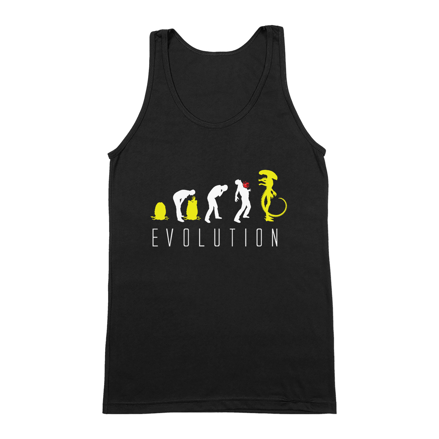 alien humor evolúció Fekete Férfi Trikó