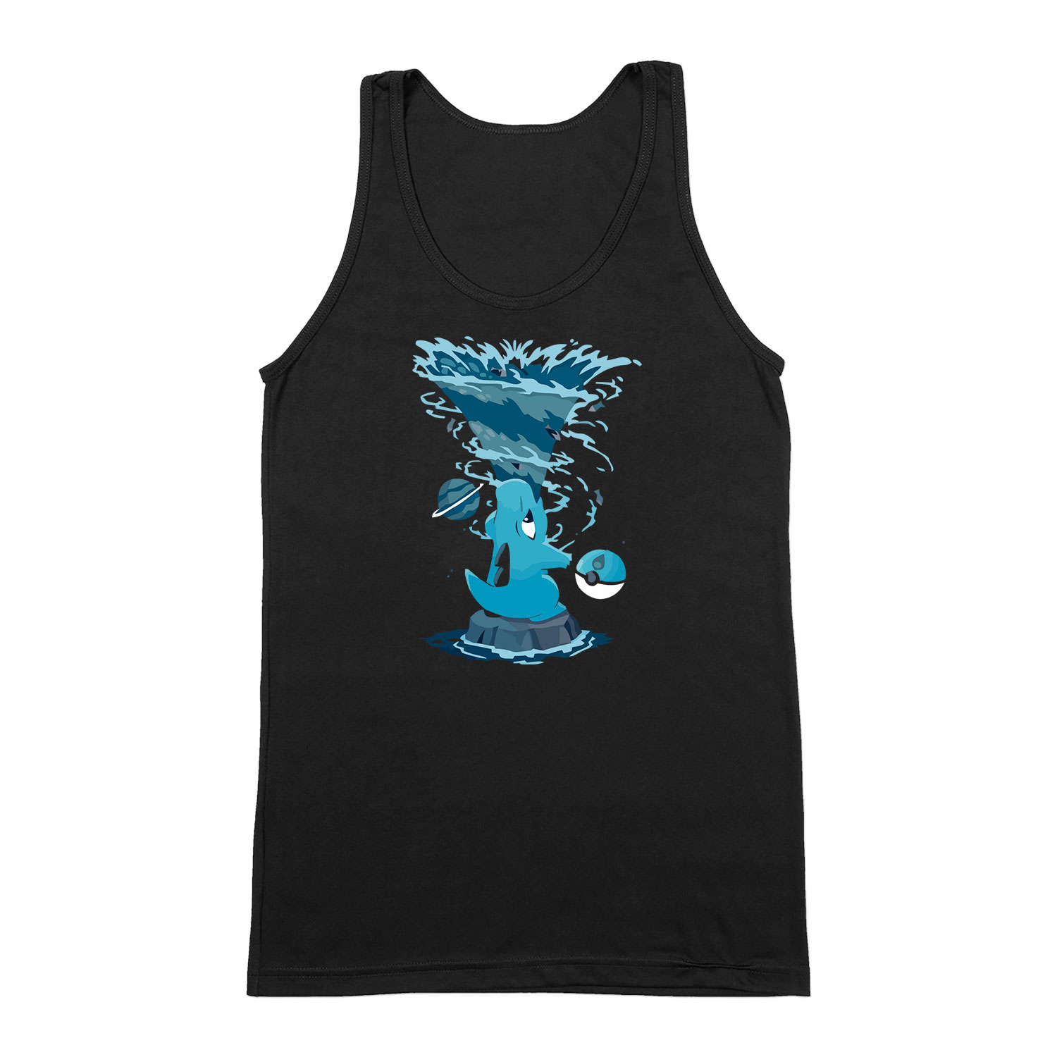 totodile pokemon Fekete Férfi Trikó