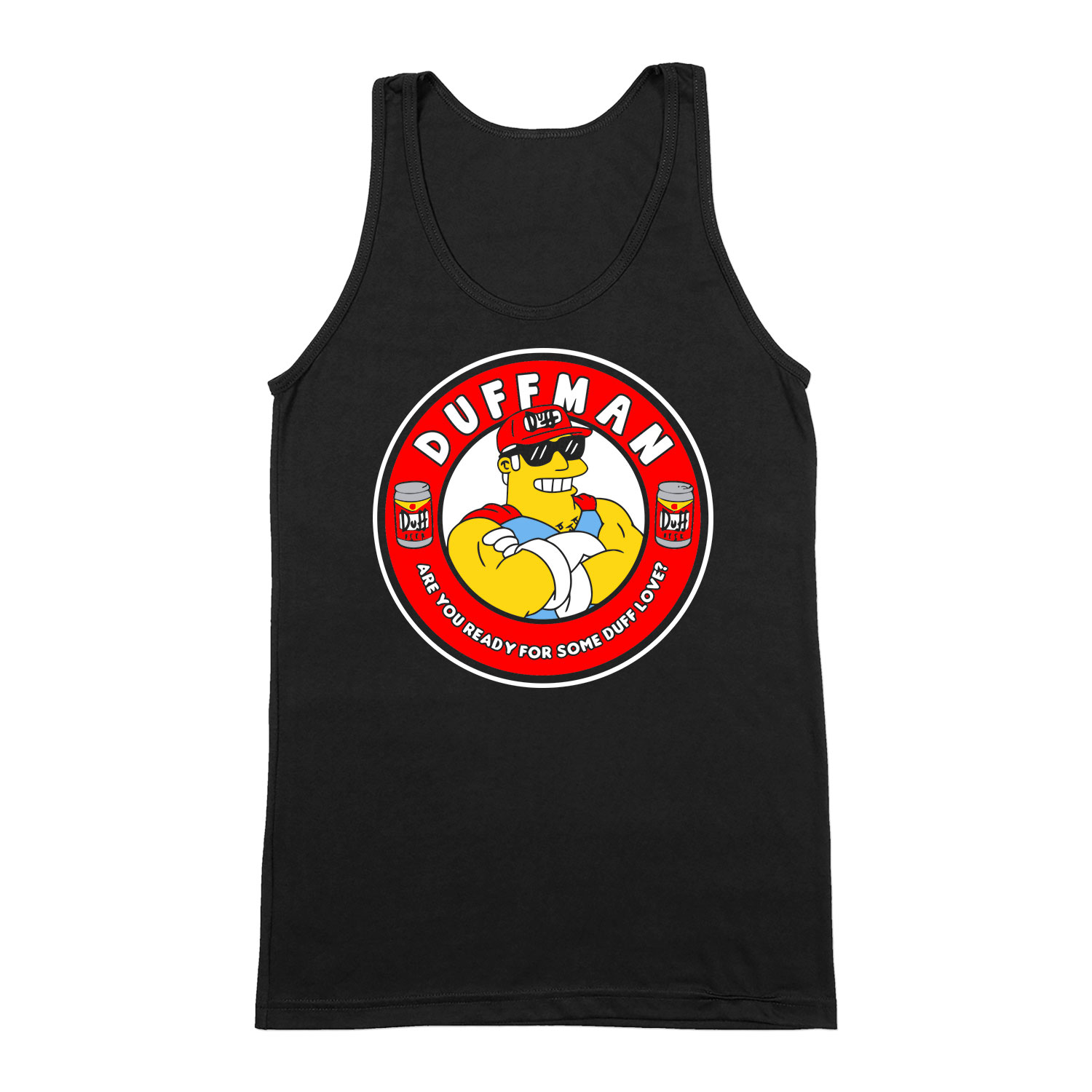duffman simpson család Fekete Férfi Trikó