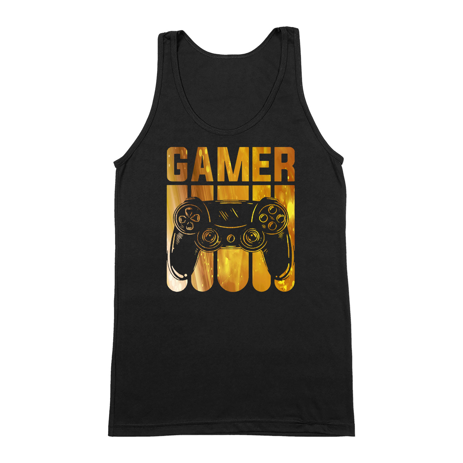 gamer joystick Fekete Férfi Trikó