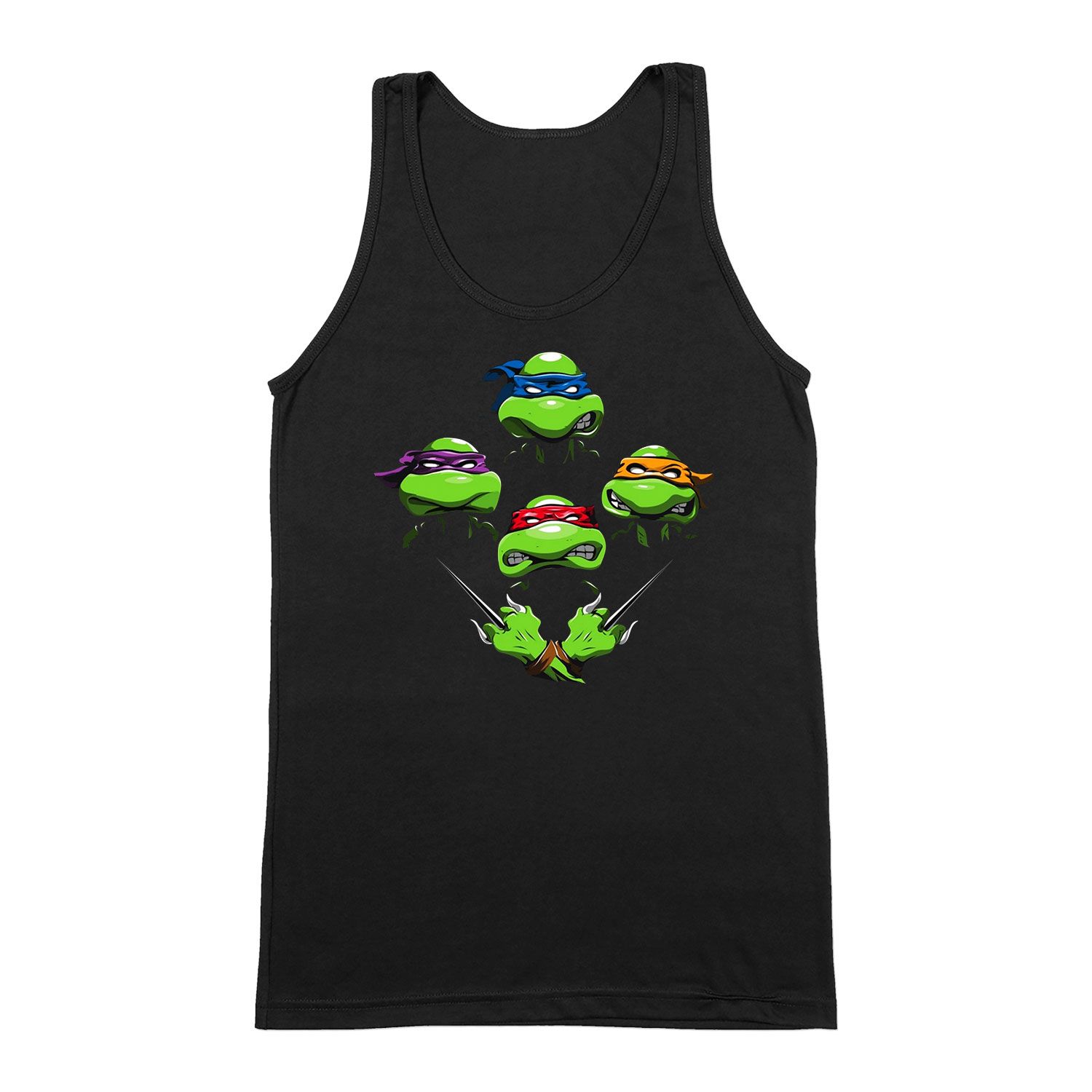 tini ninja teknőcök tmnt turtles Fekete Férfi Trikó