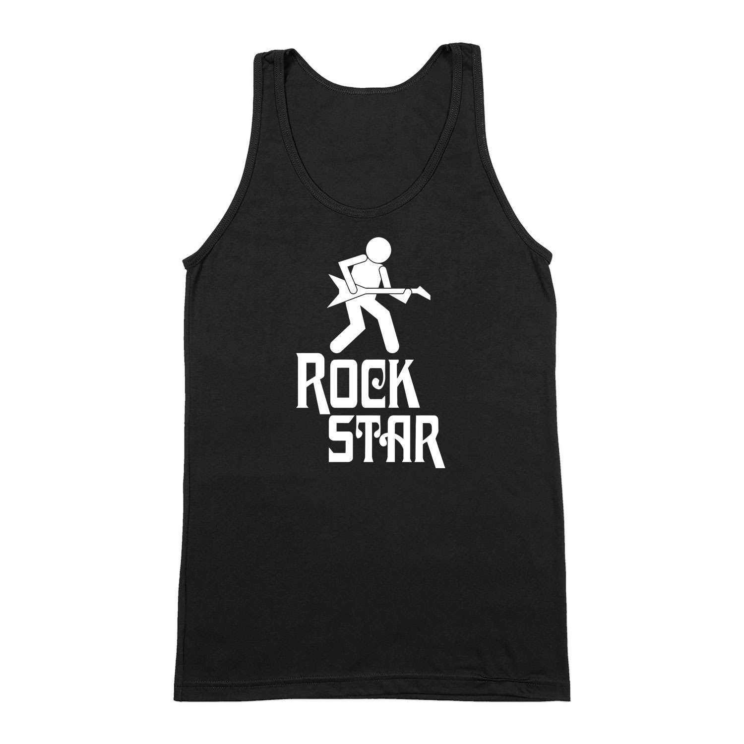 gitár gitáros rock star Fekete Férfi Trikó