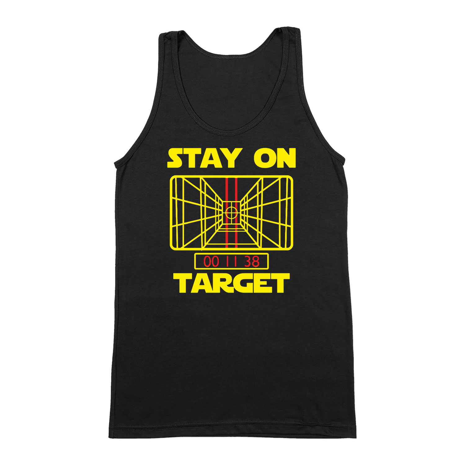 star wars stay on target  Fekete Férfi Trikó