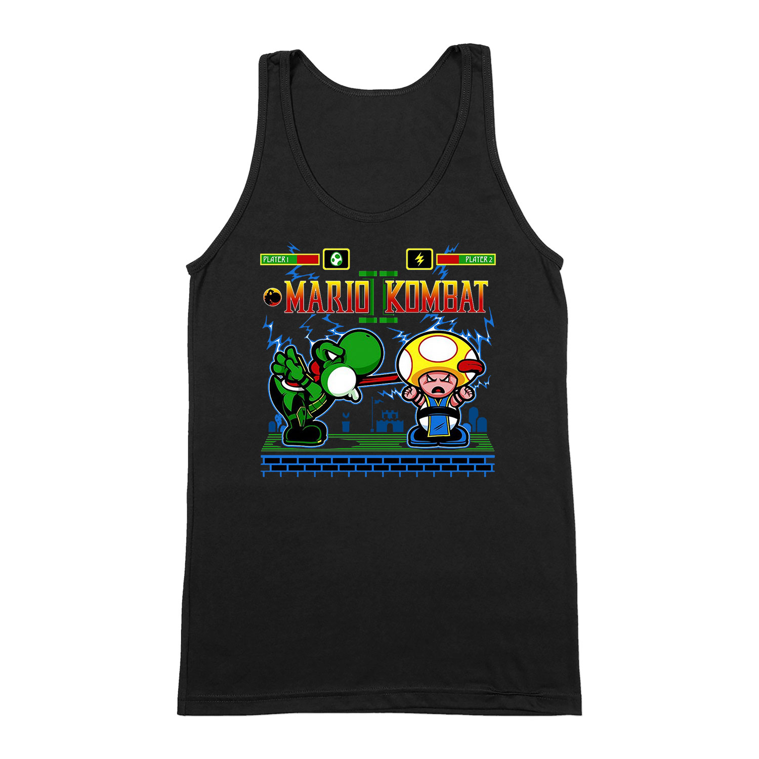 super mario Fekete Férfi Trikó