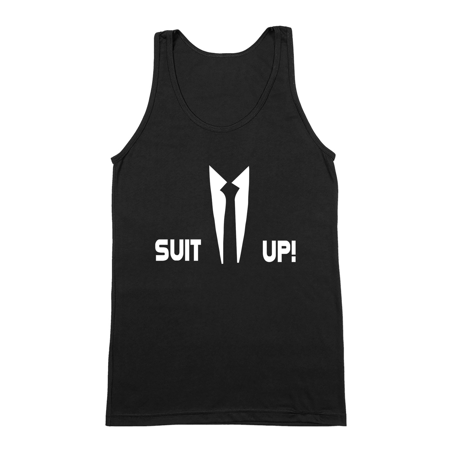 öltözz ki suit up Fekete Férfi Trikó
