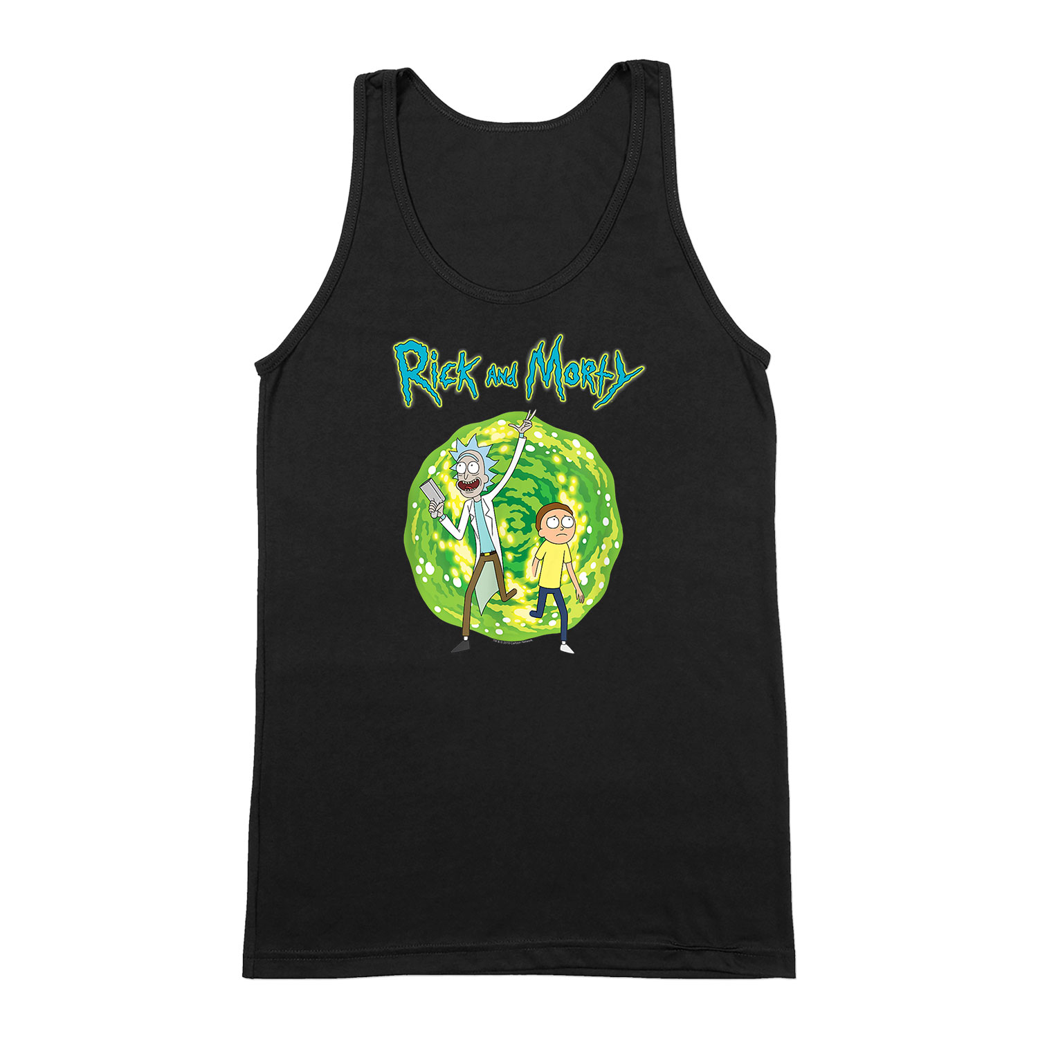 rick and morty Fekete Férfi Trikó