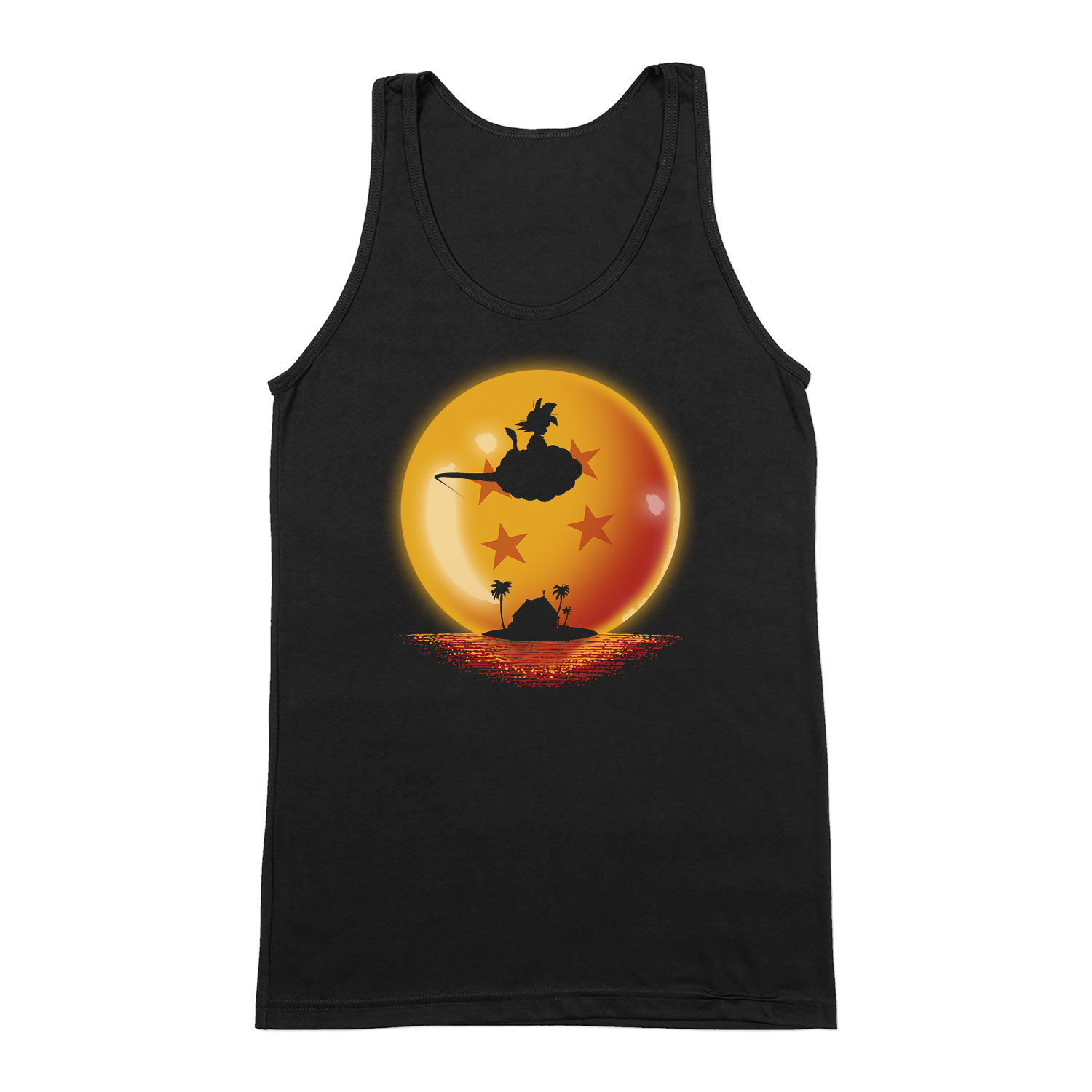 Son Goku Dragon Ball Fekete Férfi Trikó