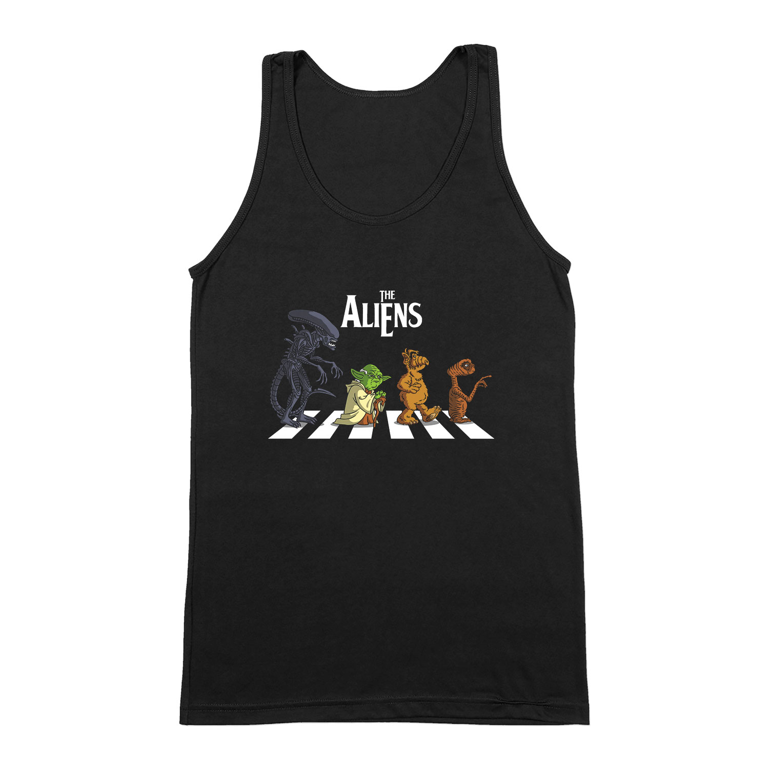 alien yoda alf et Fekete Férfi Trikó