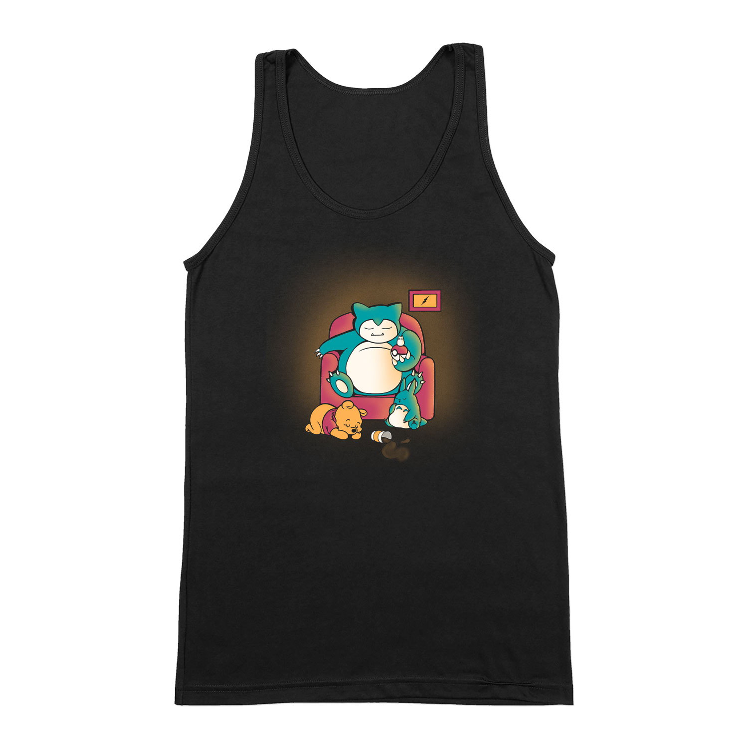 snorlax micimackó totoro Fekete Férfi Trikó