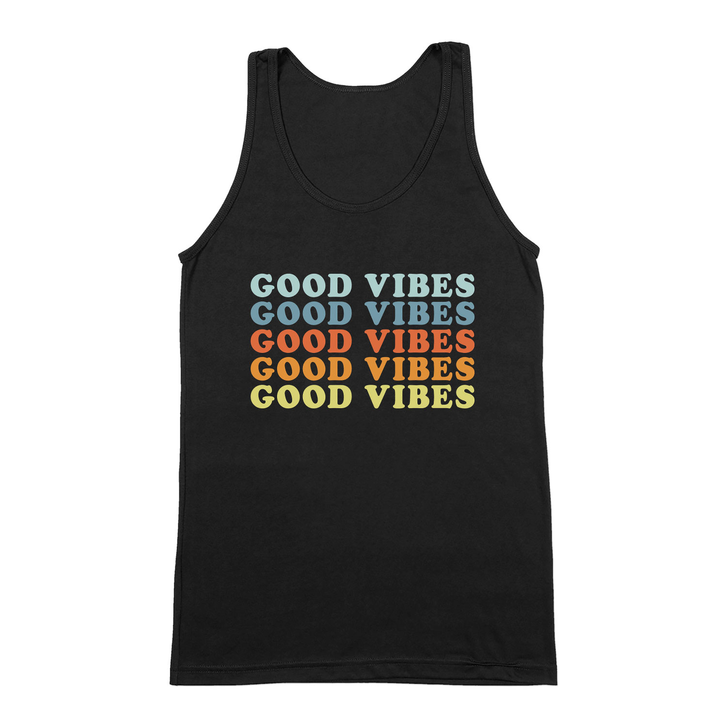good vibes  Fekete Férfi Trikó