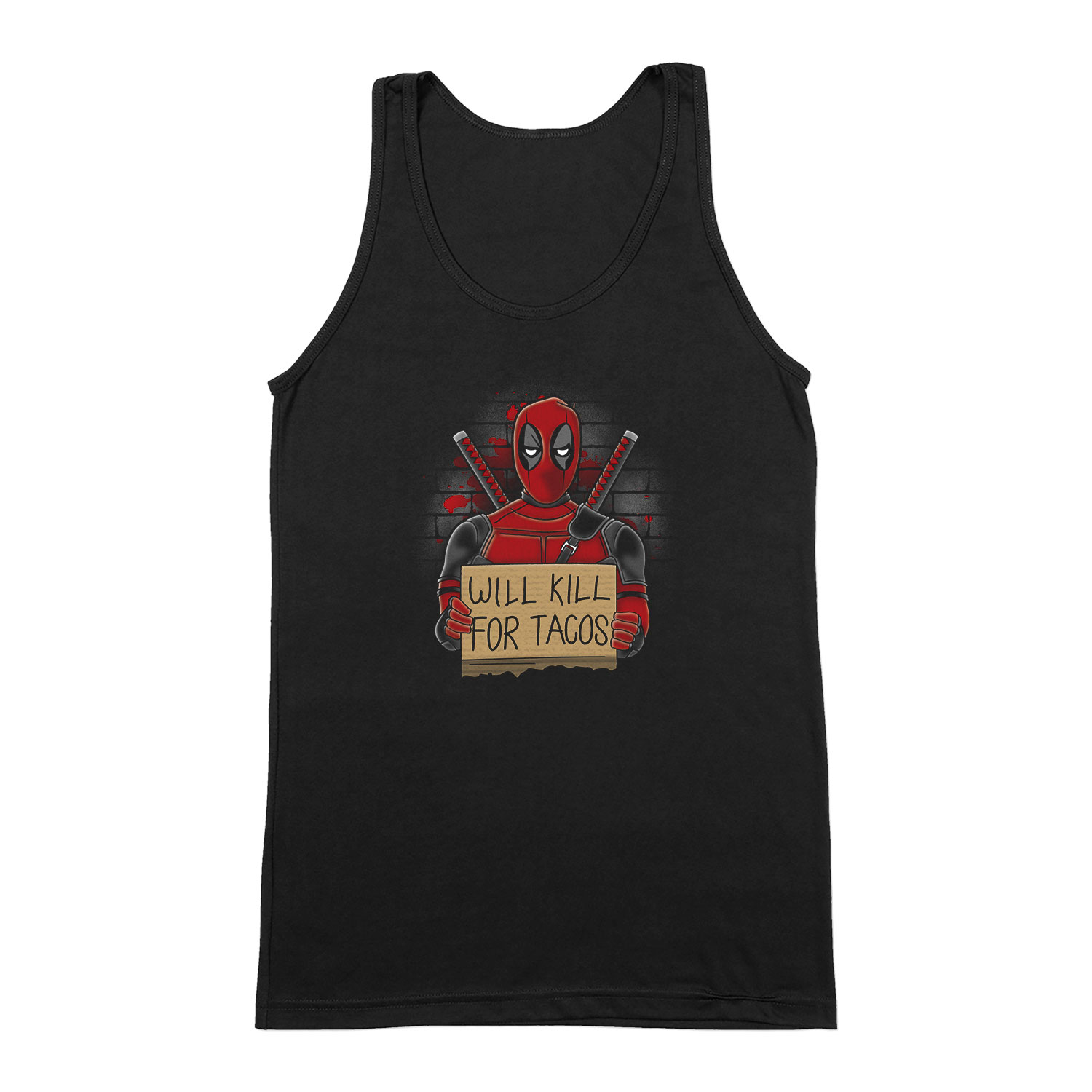 deadpool Fekete Férfi Trikó