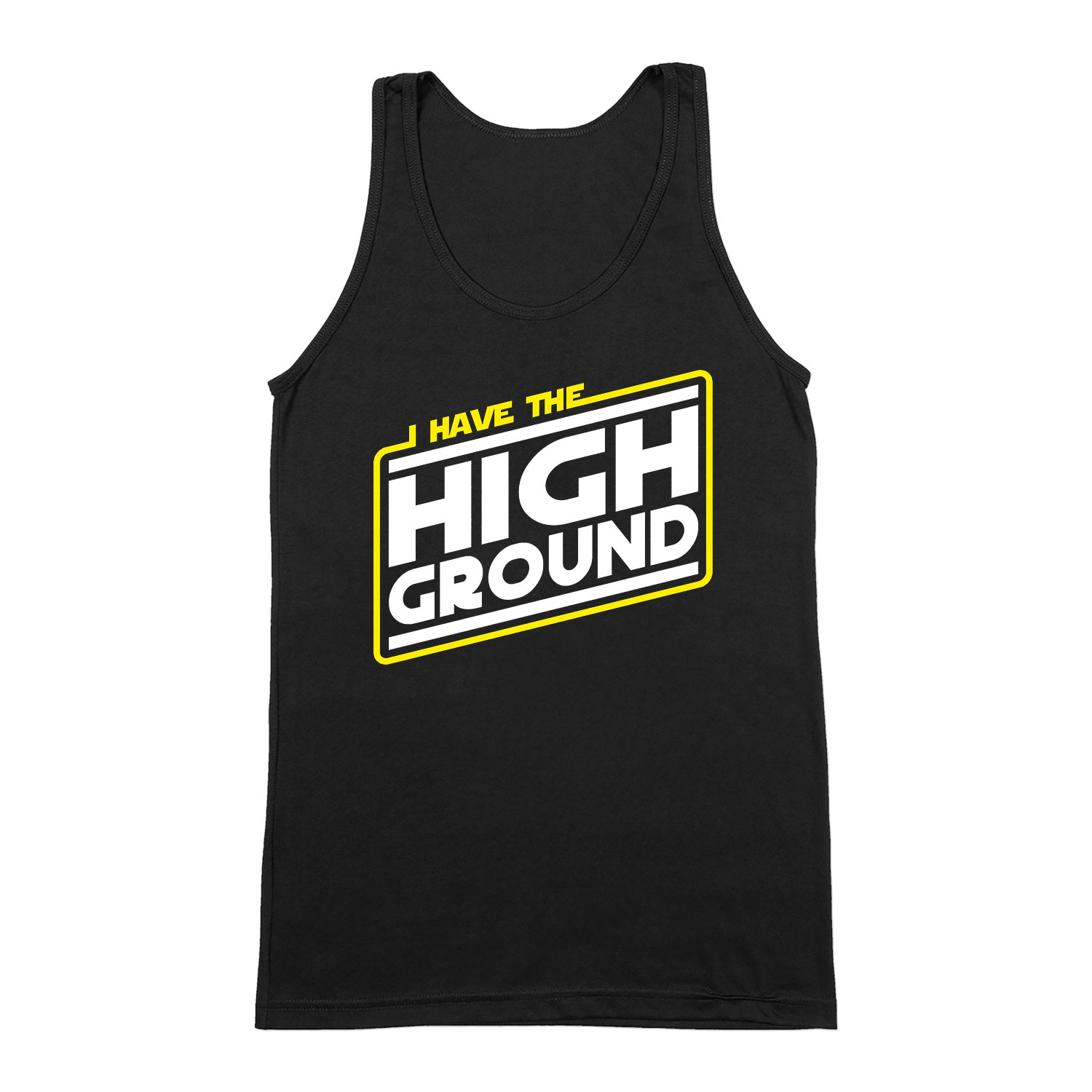 star wars anakin high ground Fekete Férfi Trikó